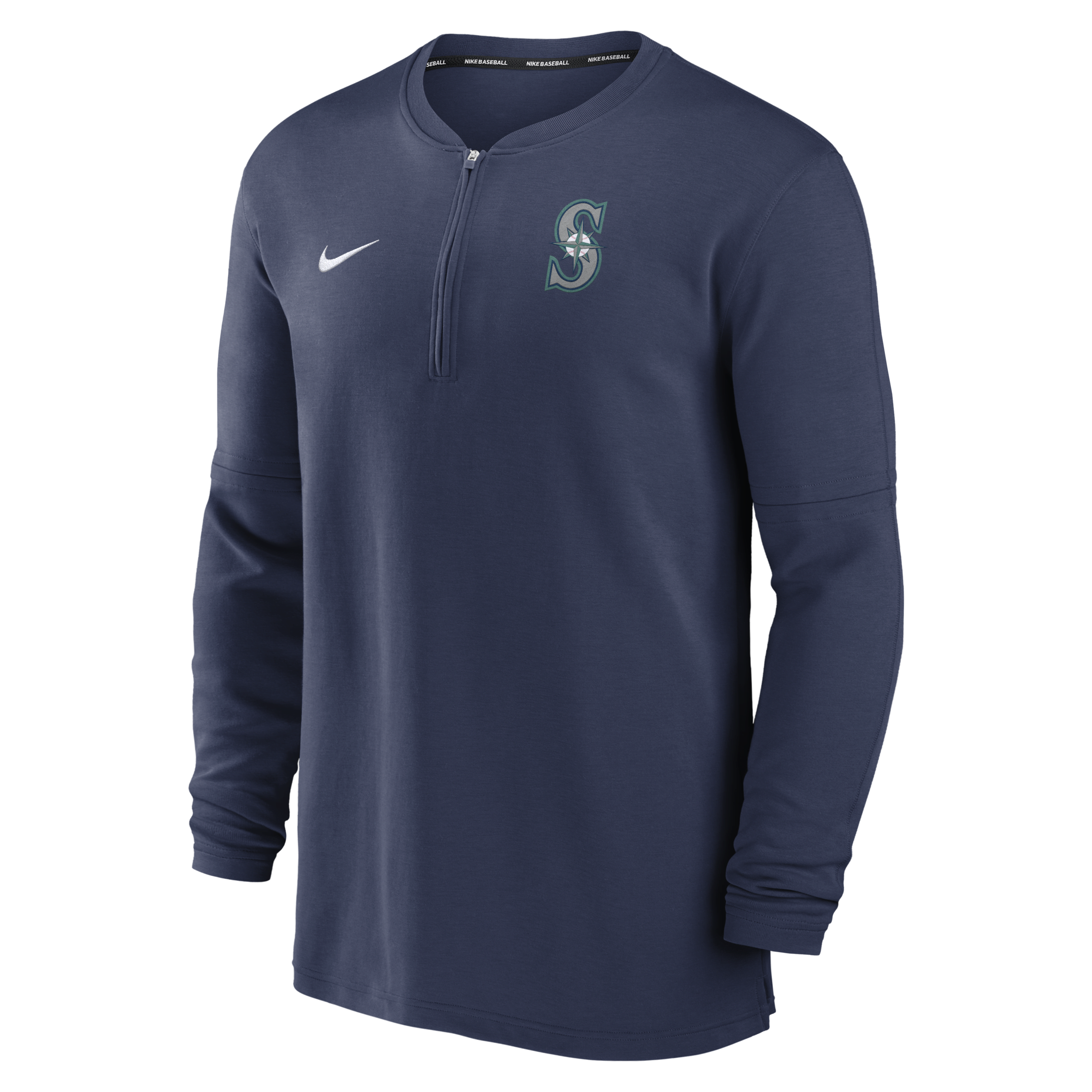 Seattle Mariners Authentic Collection Game Time Men's Nike Dri-FIT MLB 1/2-Zip Long-Sleeve Top