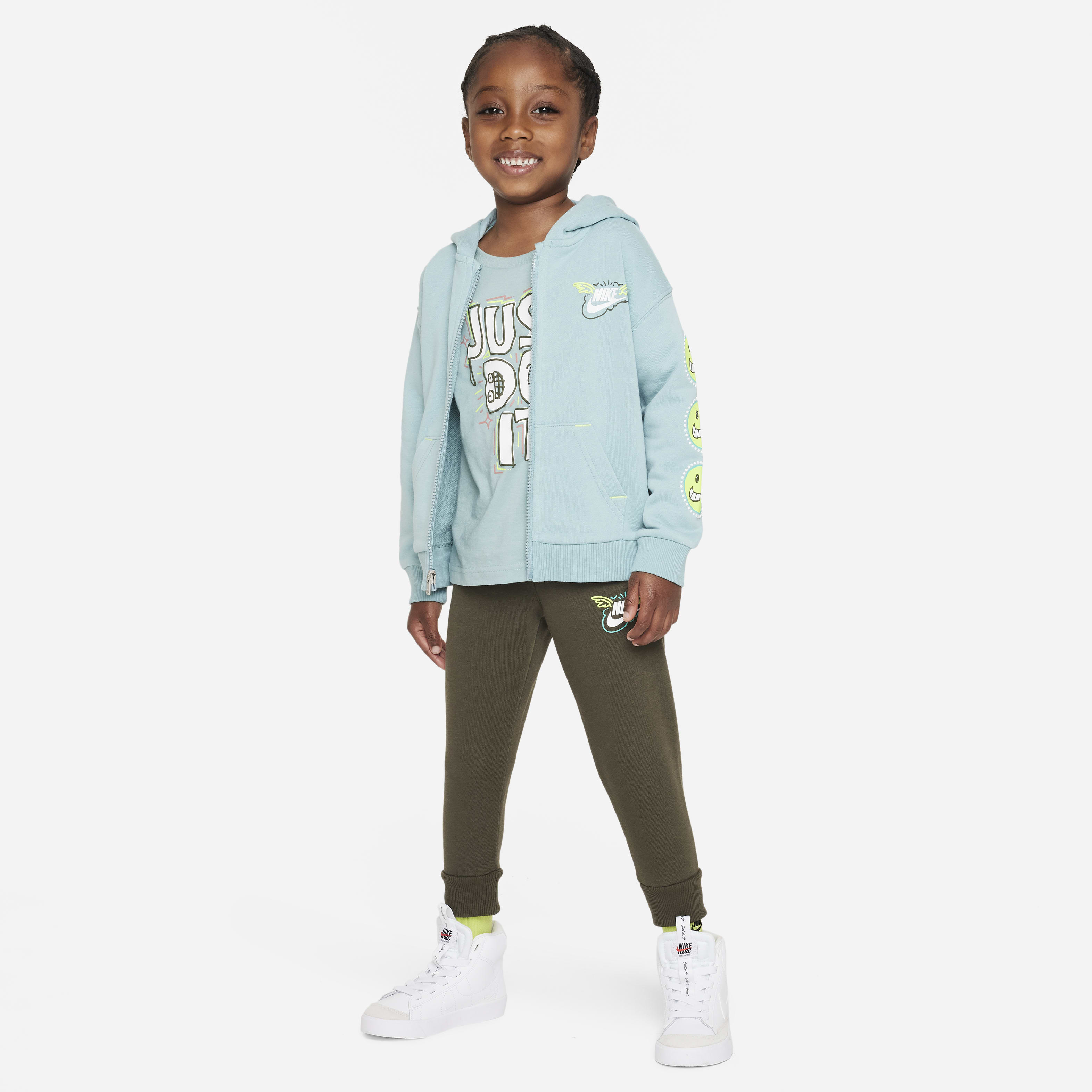 Nike Sportswear "Art of Play" French Terry Full-Zip Set Toddler 2-Piece