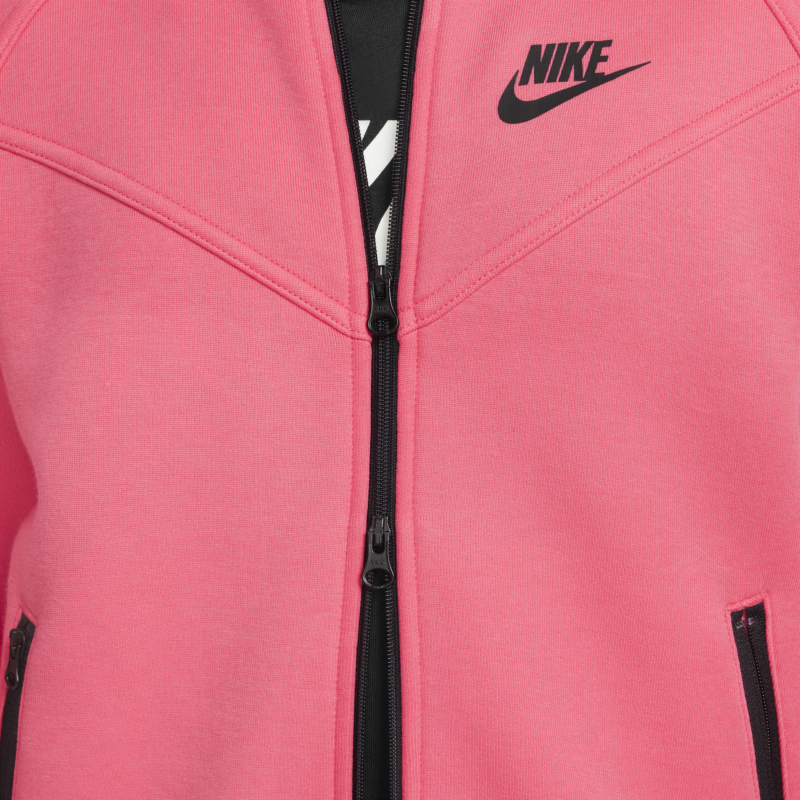 Nike Sportswear Tech Fleece Big Kids' (Girls') Full-Zip Hoodie