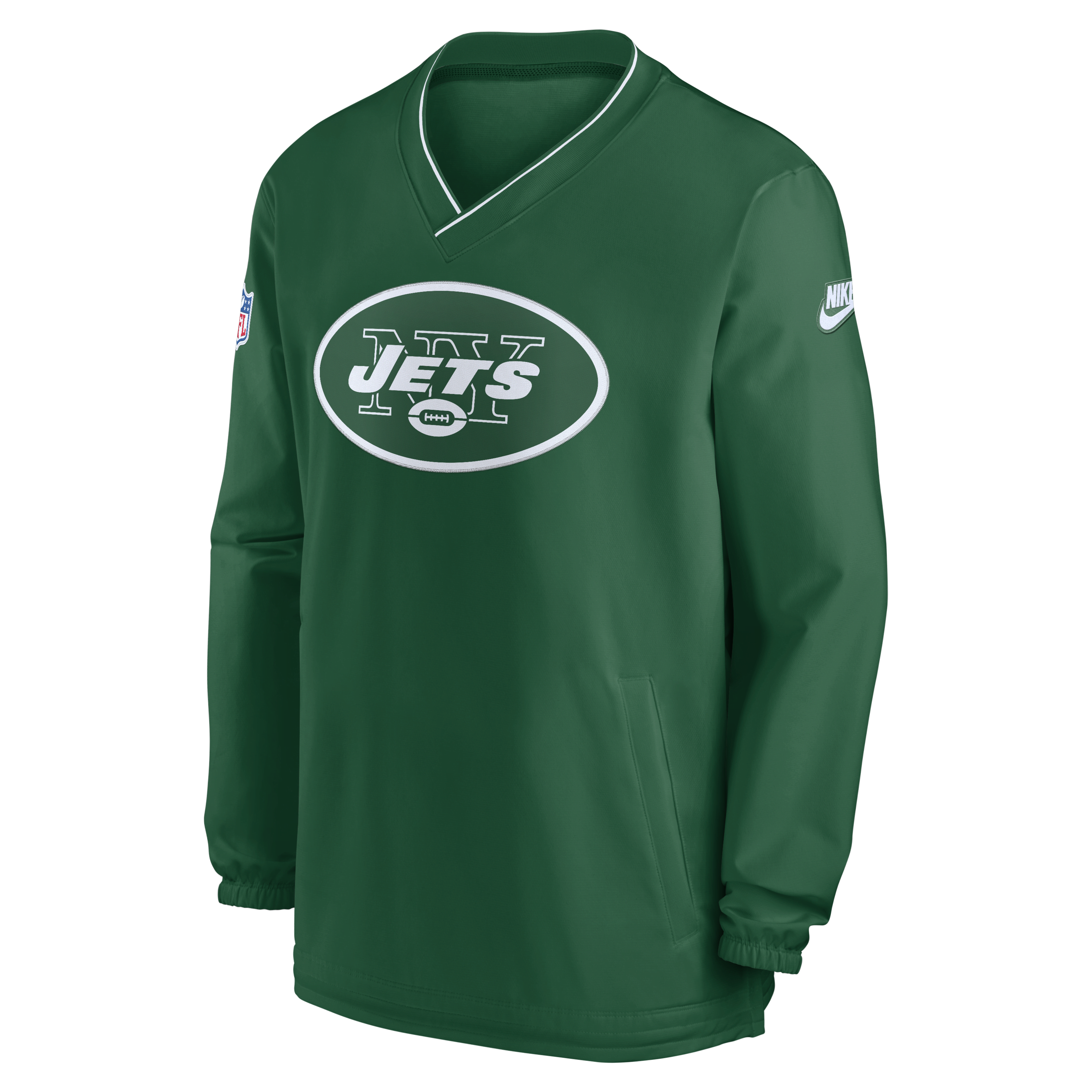 New York Jets Logo Men's Nike NFL Long-Sleeve Windshirt