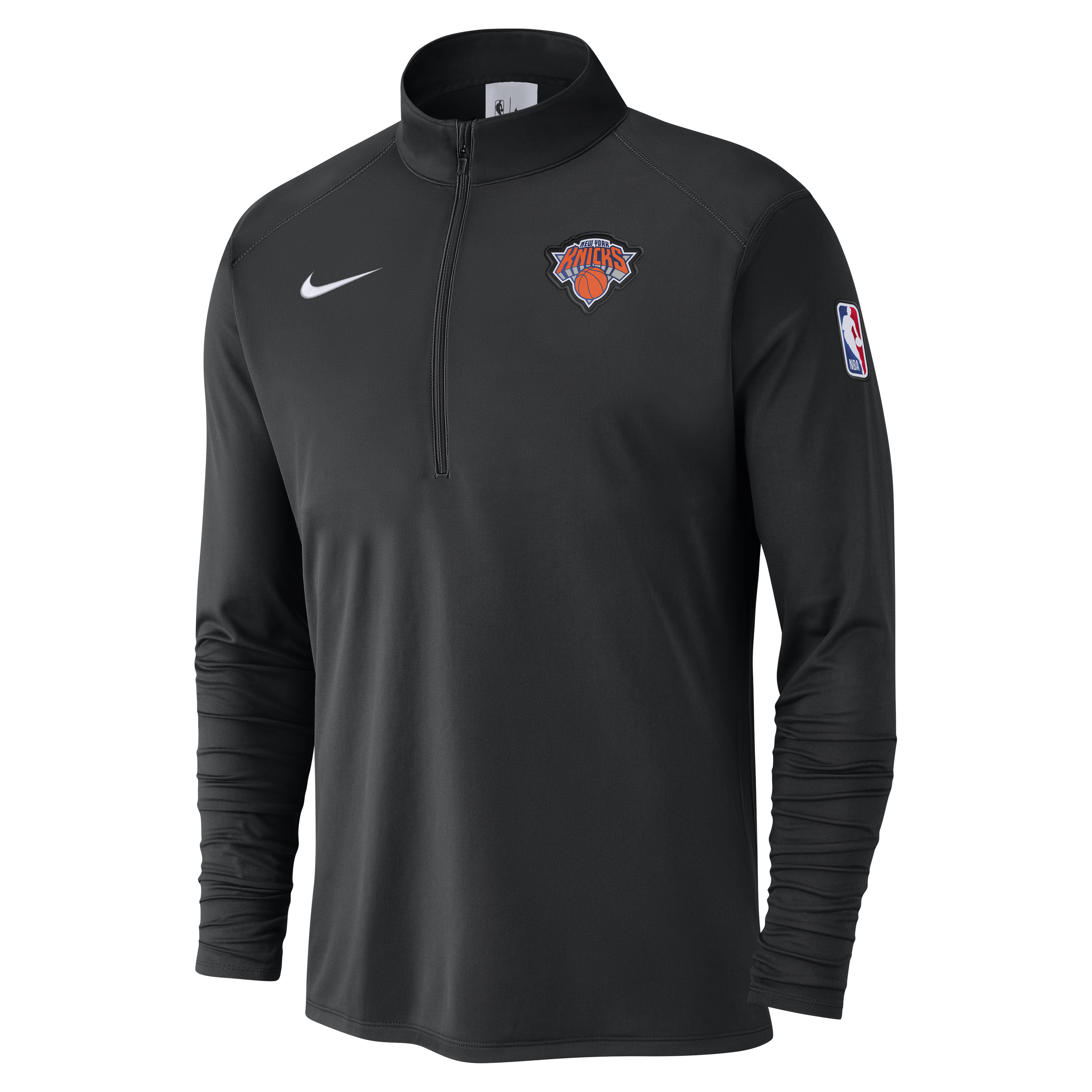 New York Knicks Men's Nike NBA 1/2-Zip Long-Sleeve Top