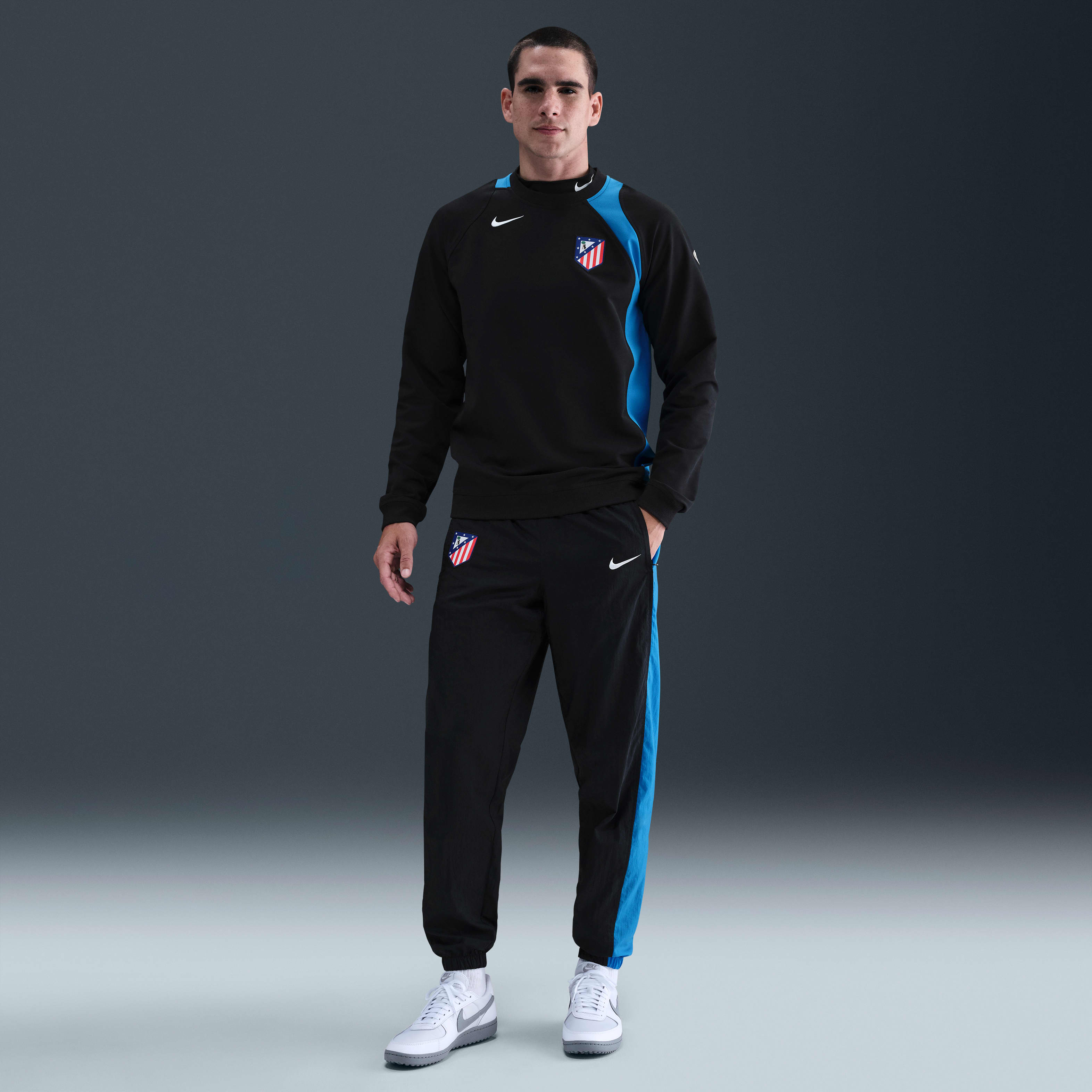 Atlético Madrid Third Men's Nike Total 90 Soccer Crew-Neck Top