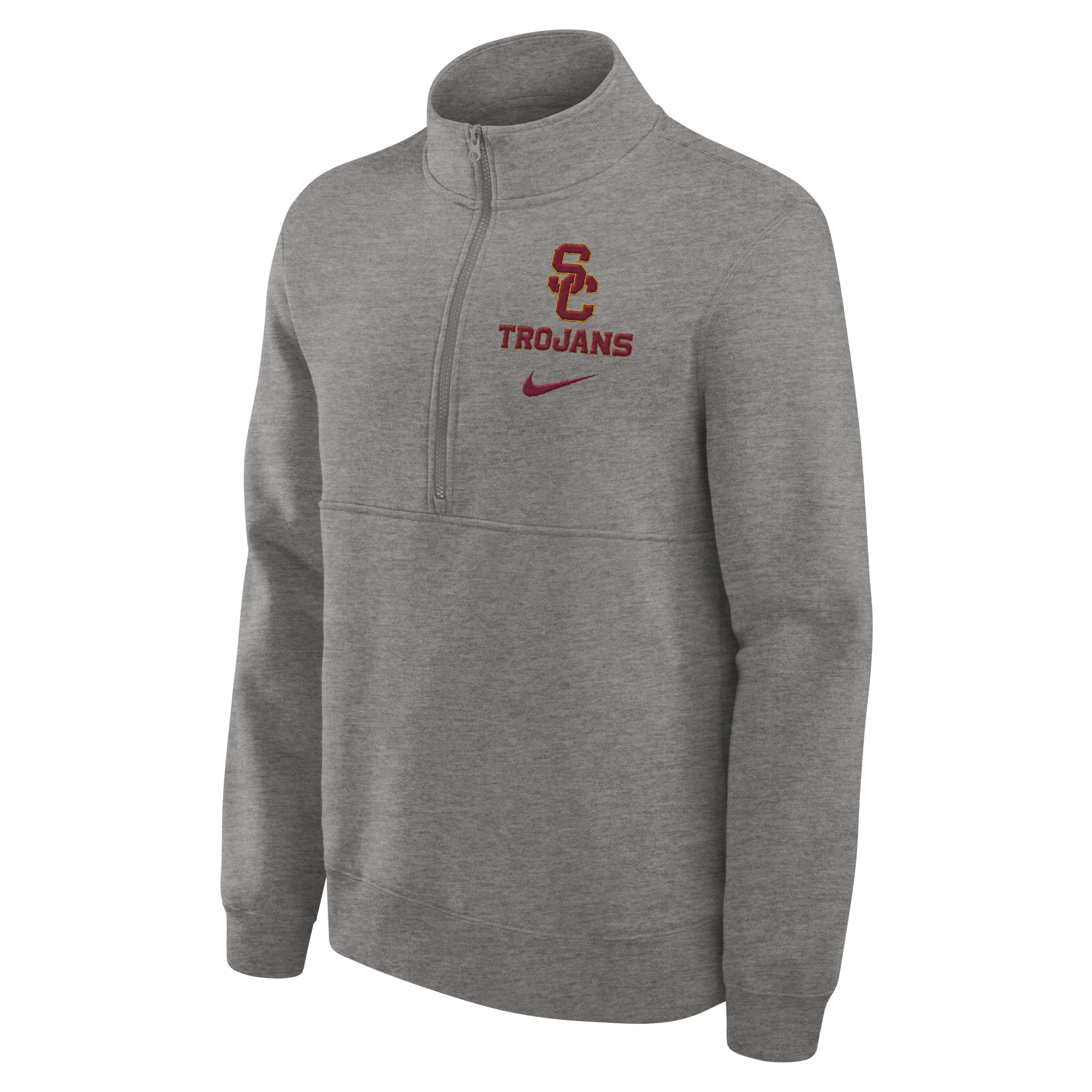 USC Trojans Primetime Club Men's Nike College 1/2-Zip Crew