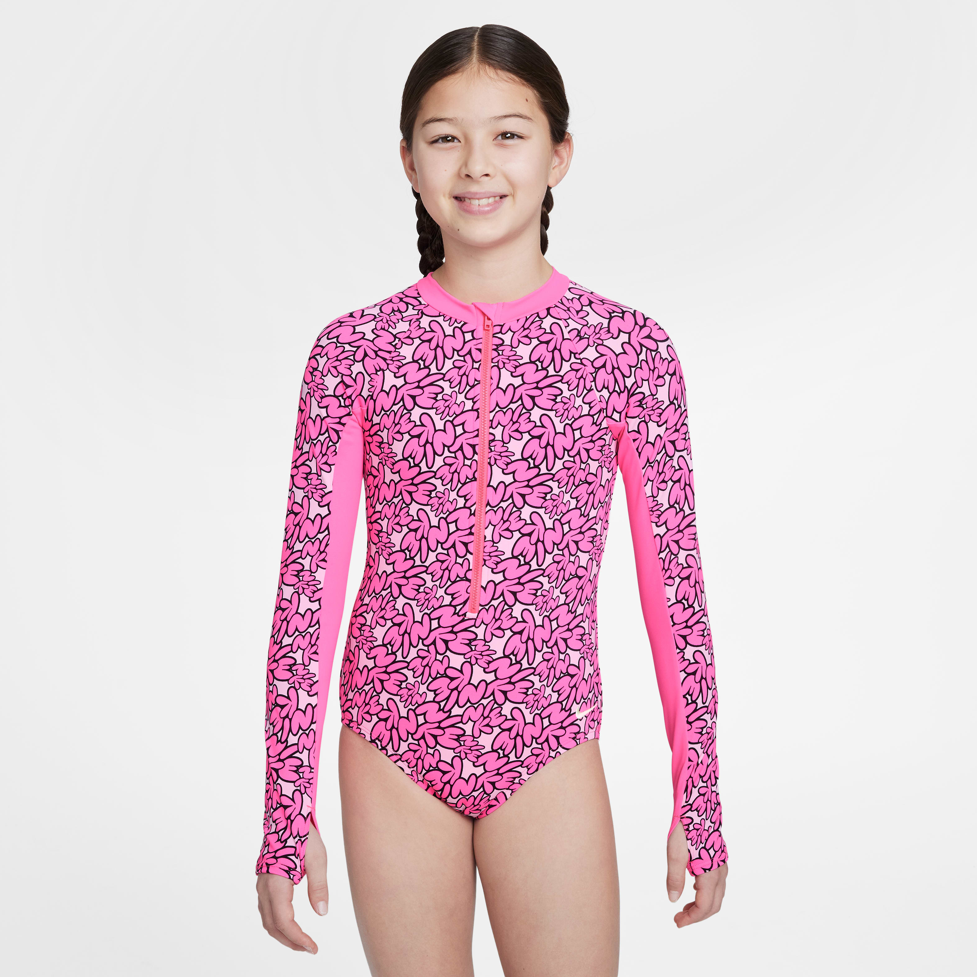 Nike Swim Big Kids' (Girls') Long-Sleeve One-Piece