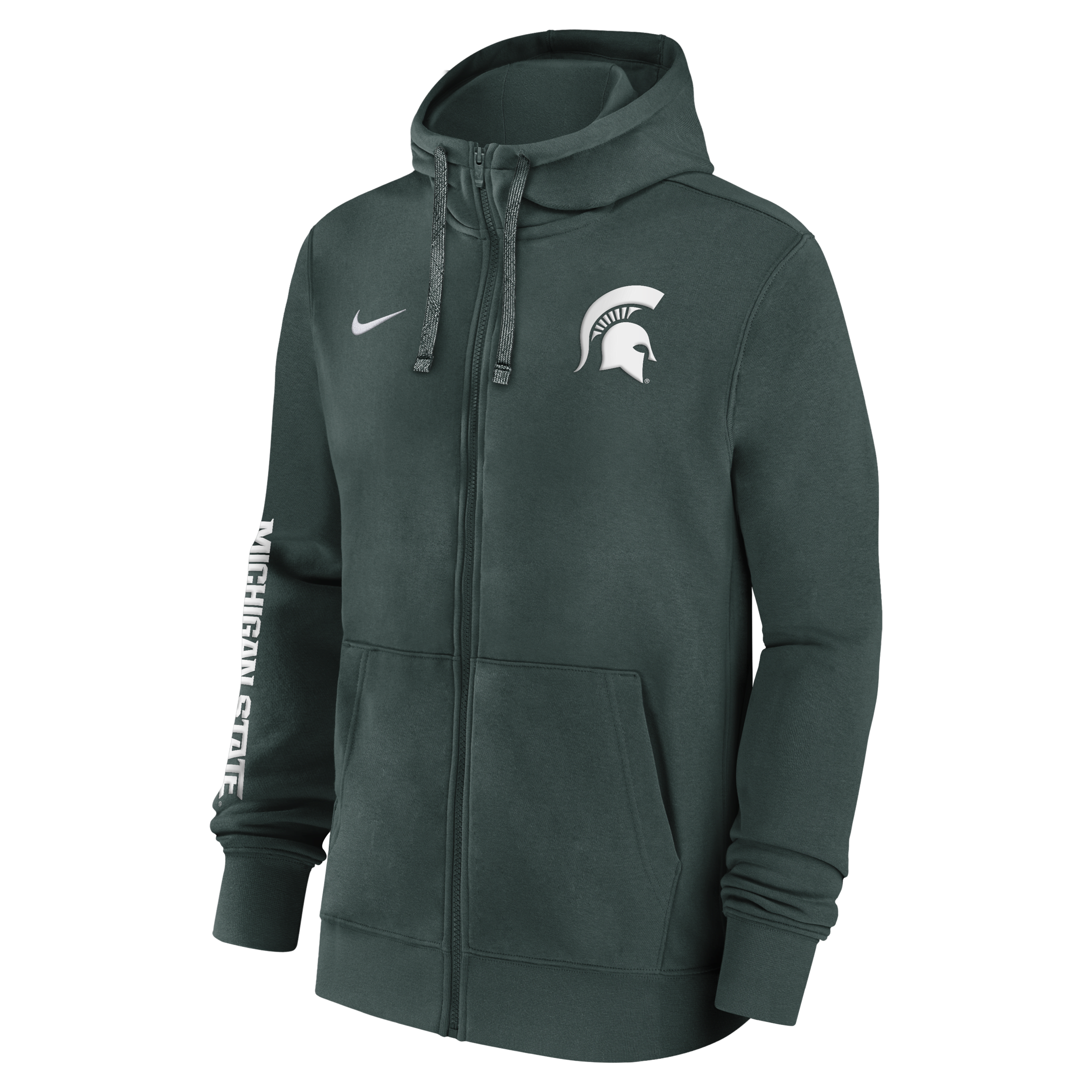 Michigan State Spartans Sideline Team Issue Men's Nike College Full-Zip Hoodie