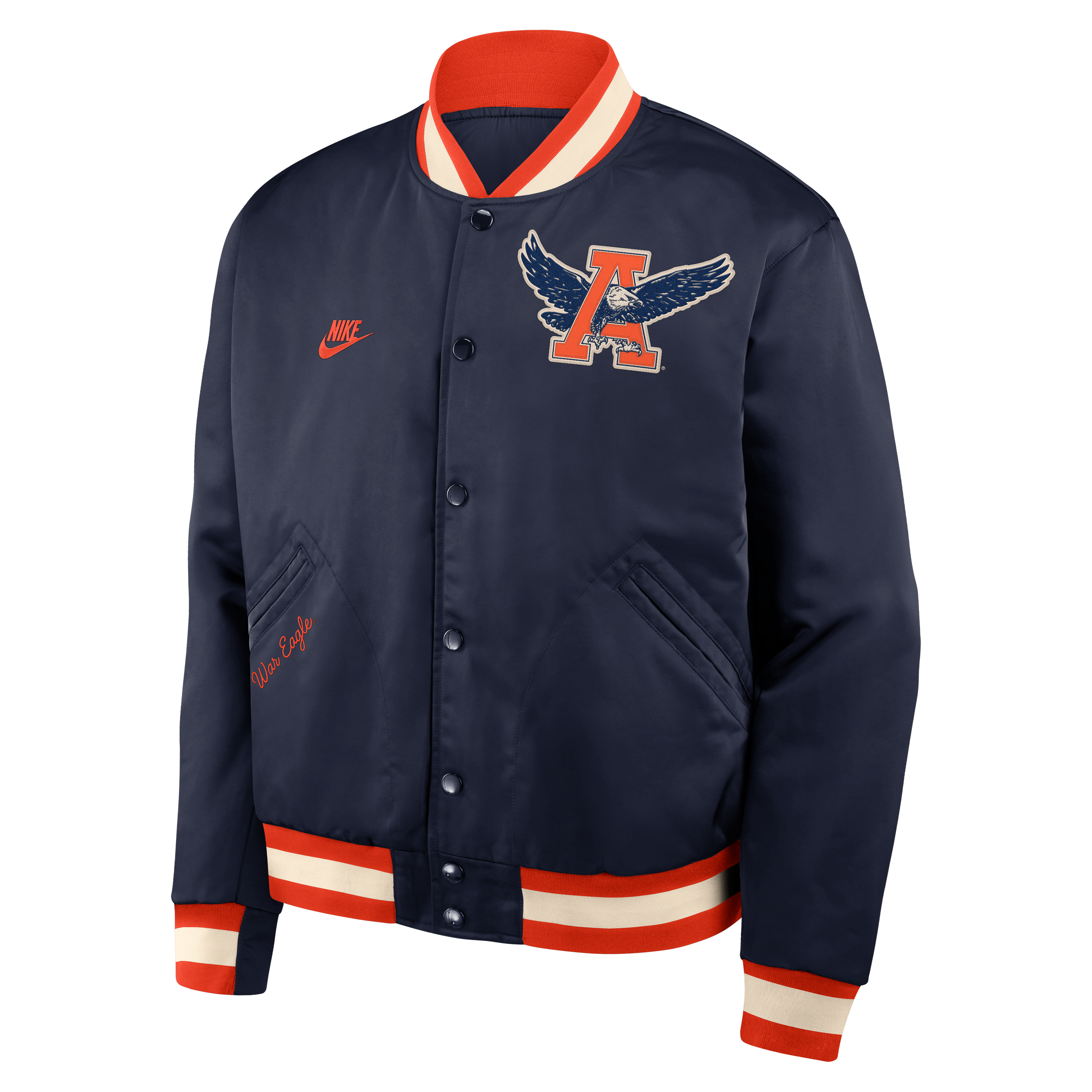 Auburn Legacy Men's Nike College Full-Snap Bomber Jacket