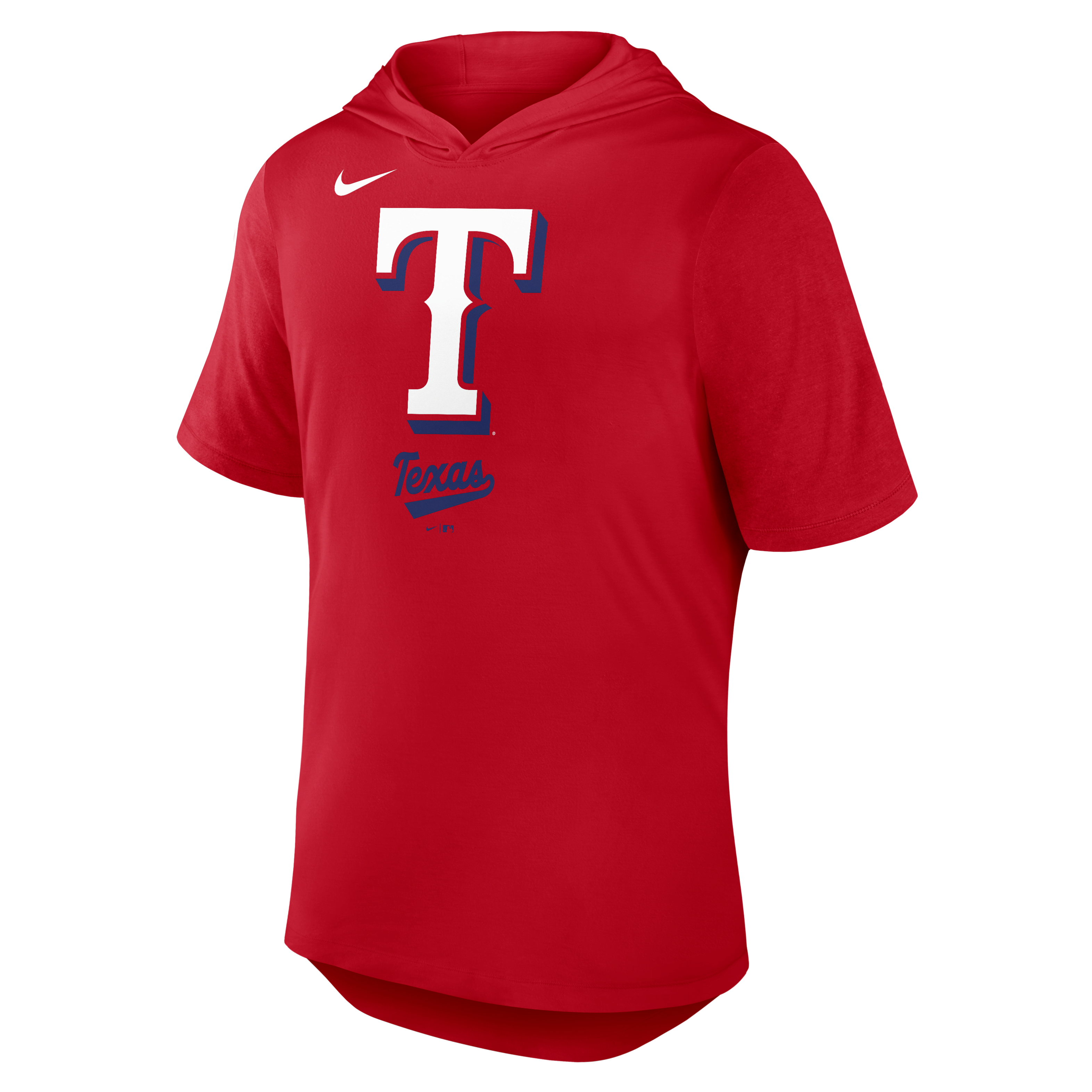 Texas Rangers Logo Men's Nike Dri-FIT MLB Hooded T-Shirt
