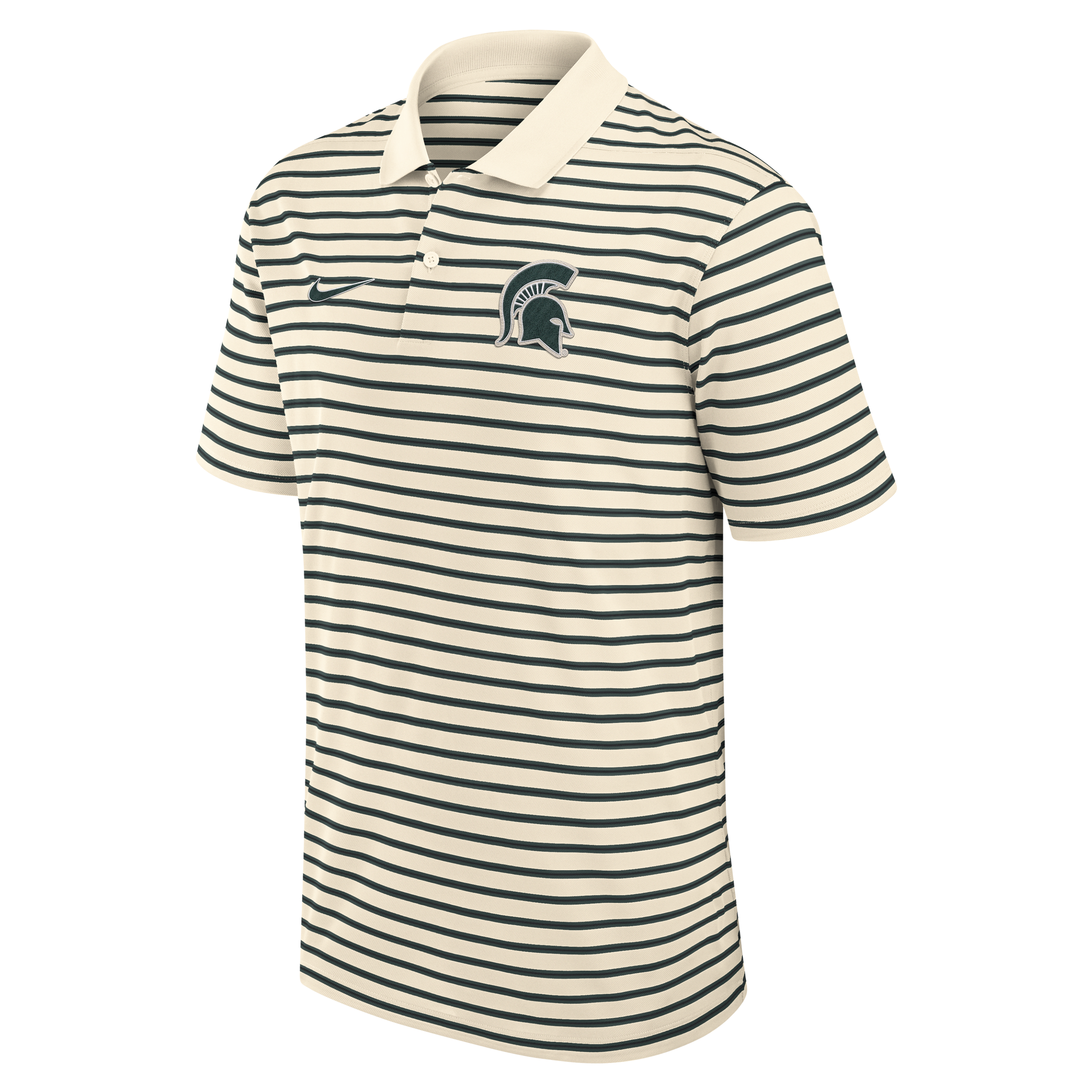 Michigan State Striped Men's Nike Dri-FIT College Polo
