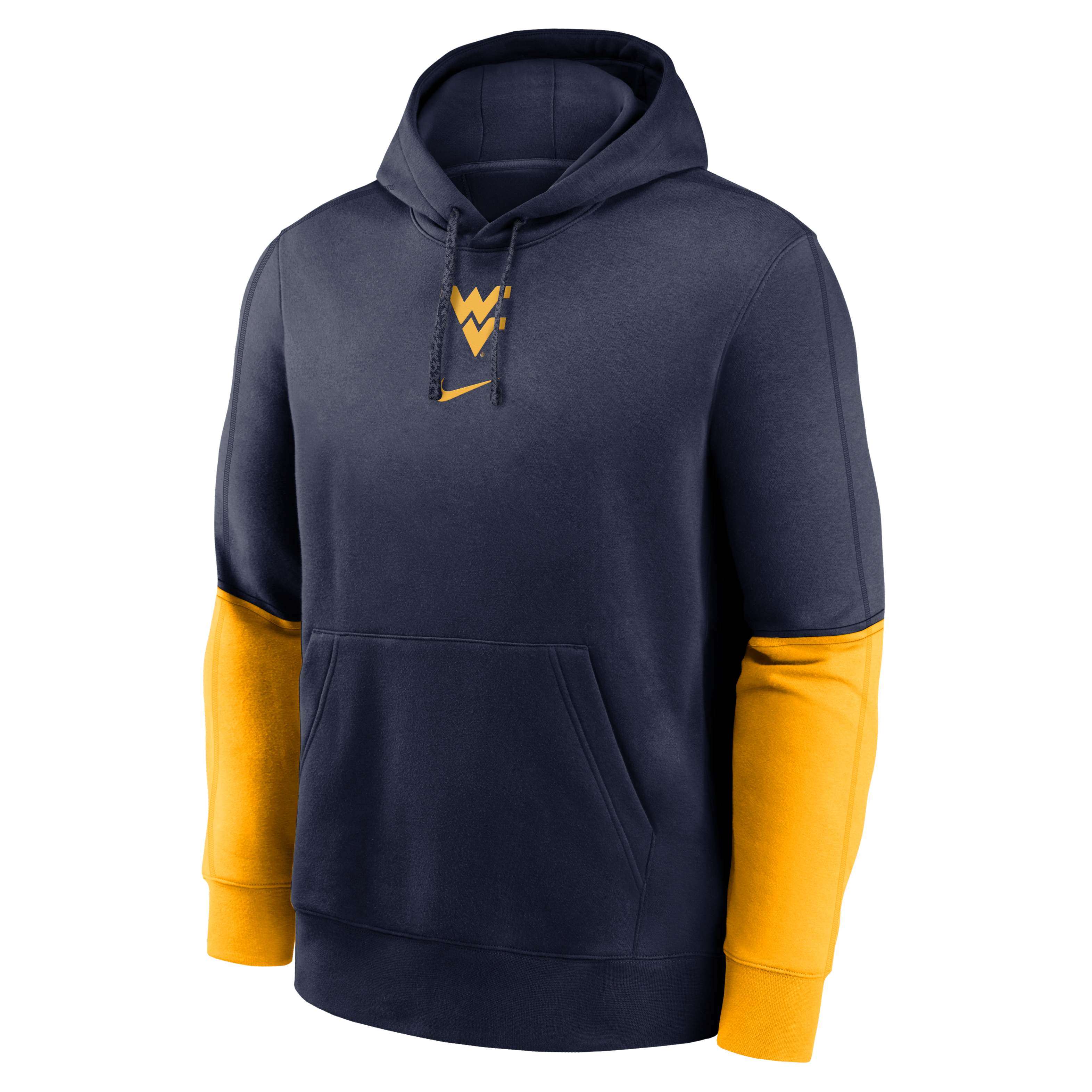 West Virginia Mountaineers Sideline Team Issue Club Men's Nike College Pullover Hoodie