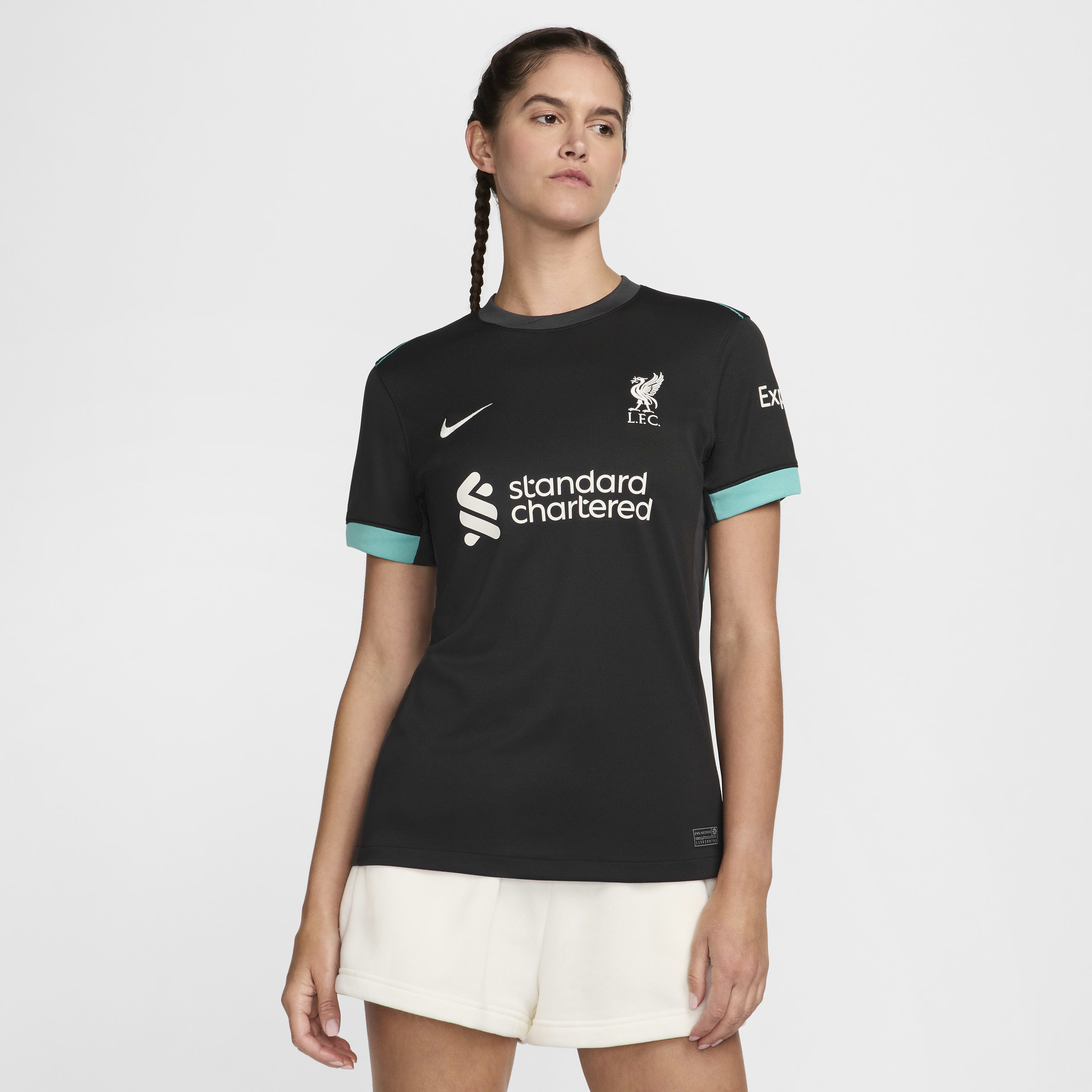 Camisola de futebol réplica Nike Dri-FIT do equipamento alternativo Stadium Liverpool FC 2024/25 para mulher