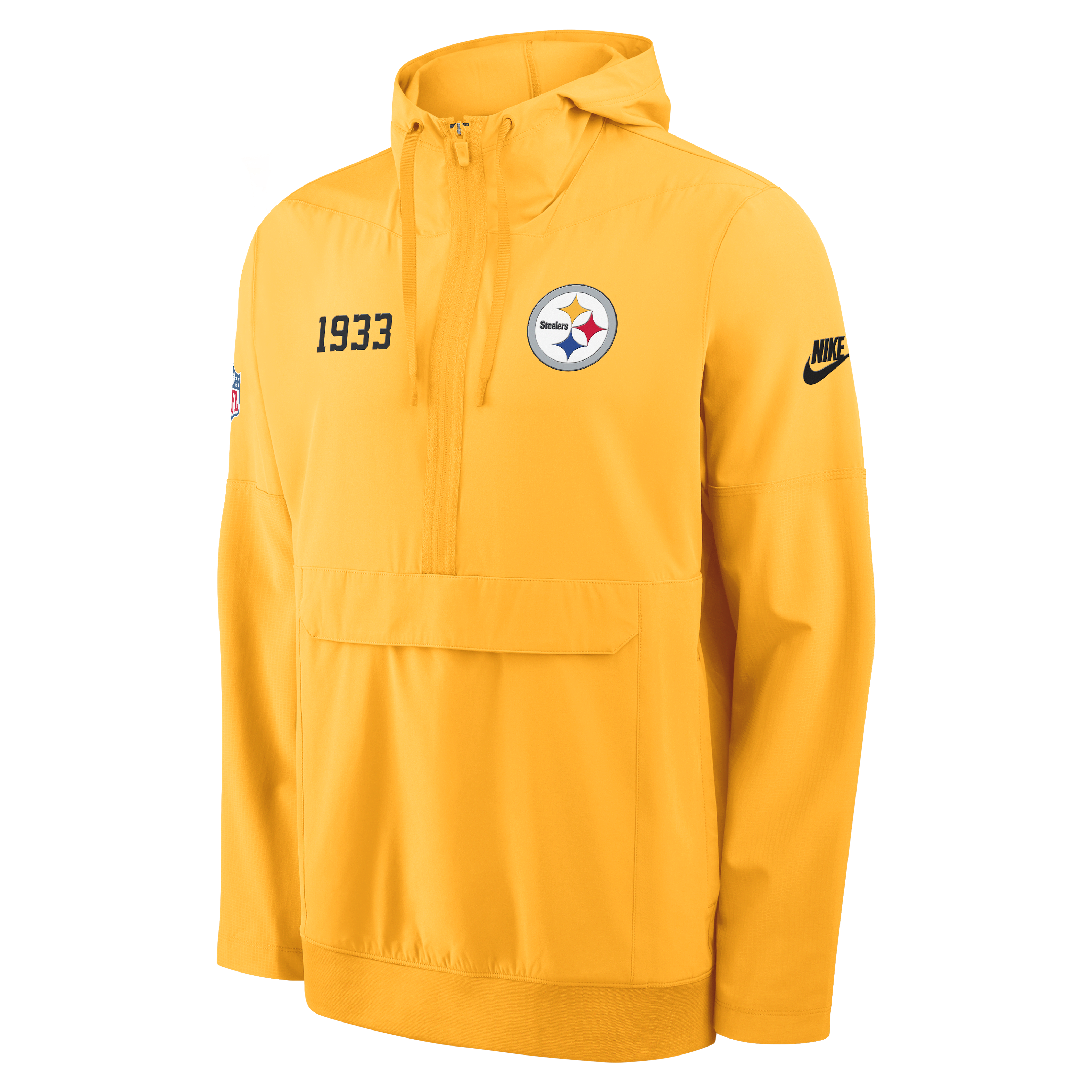 Pittsburgh Steelers Alt Option Route Anorak Men's Nike NFL 1/2-Zip Hooded Jacket