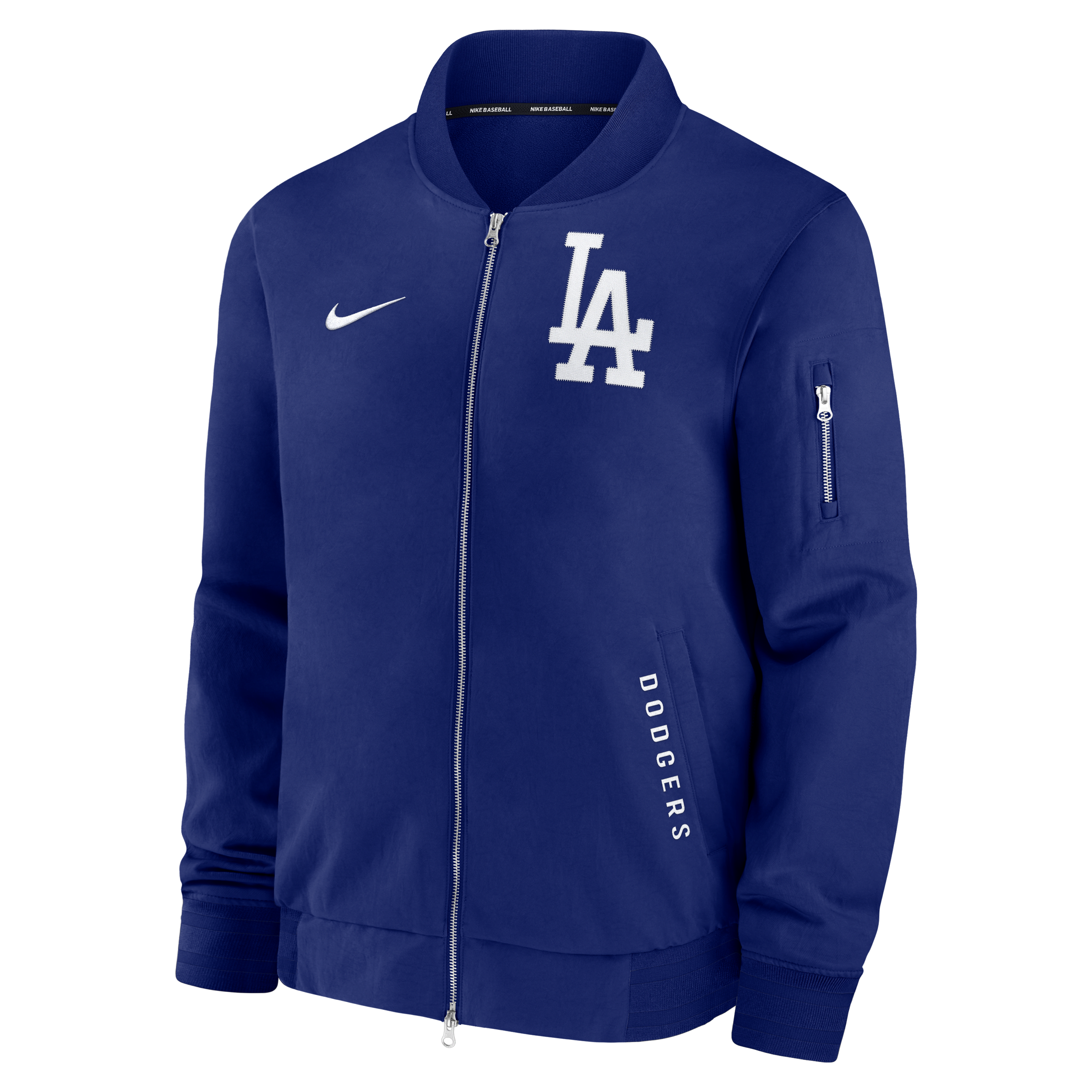 Los Angeles Dodgers Authentic Collection Dugout Men's Nike MLB Full-Zip Bomber Jacket