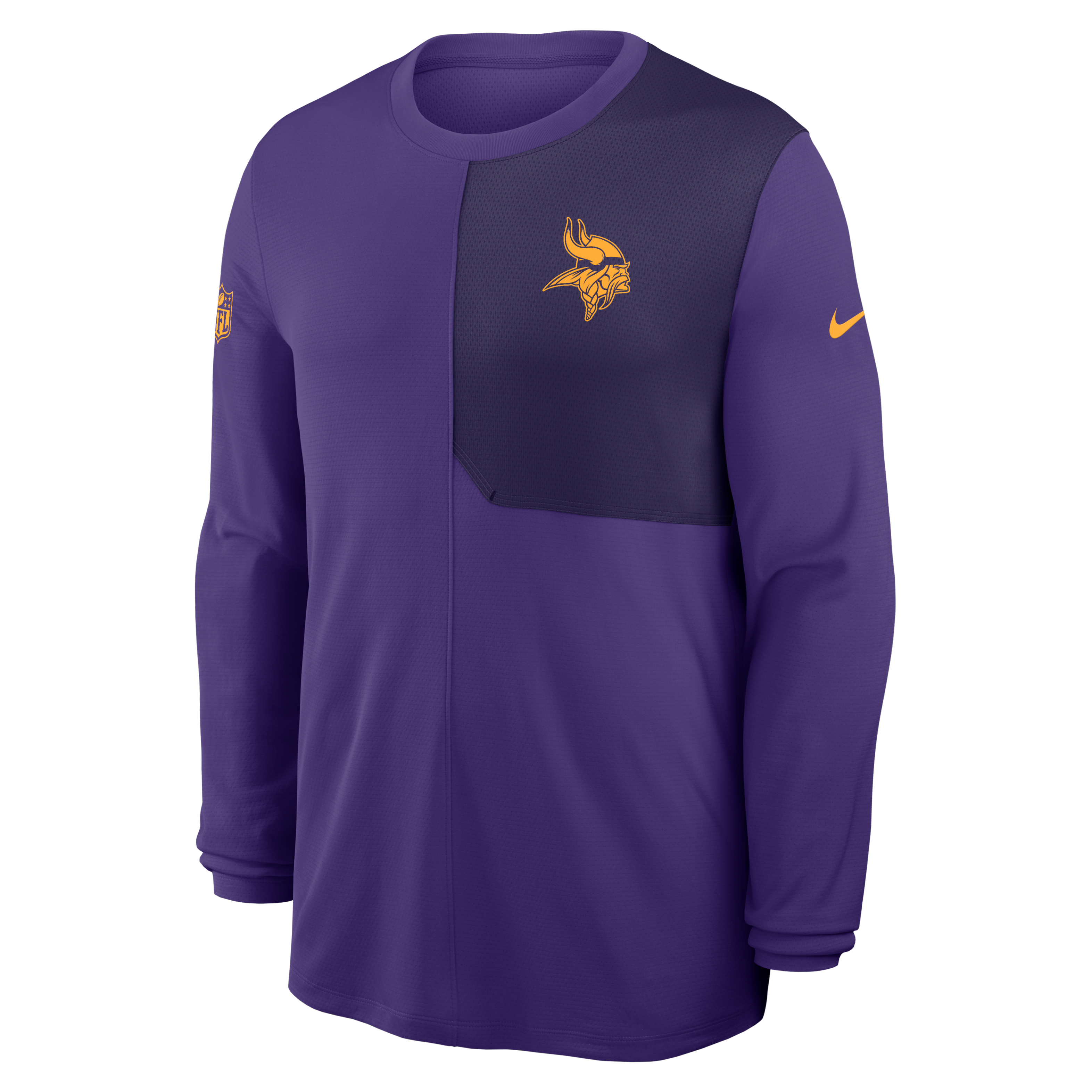 Minnesota Vikings Sideline Coach Men's Nike Dri-FIT NFL Long-Sleeve Top