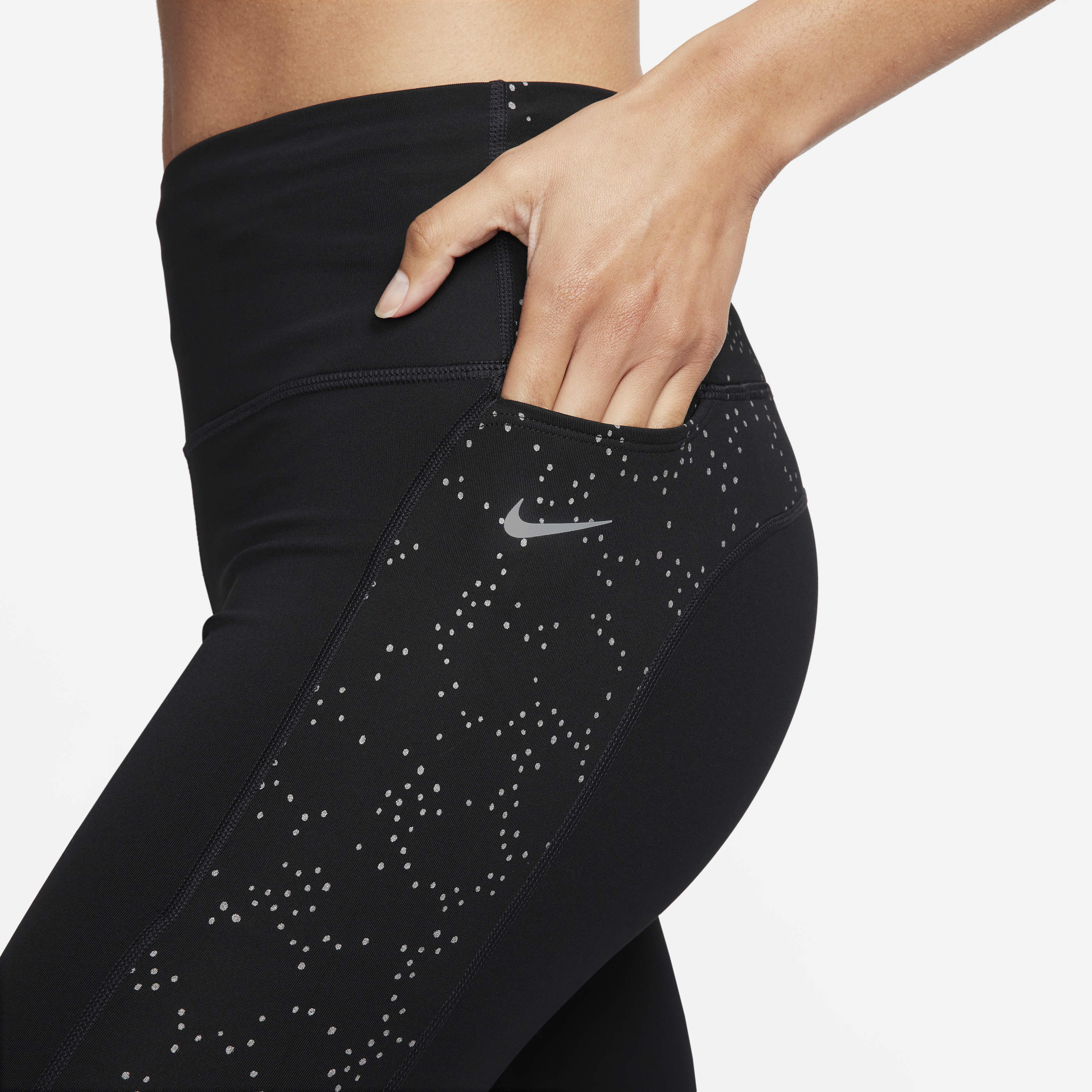 Nike Fast Women's Mid-Rise 7/8 Printed Leggings with Pockets