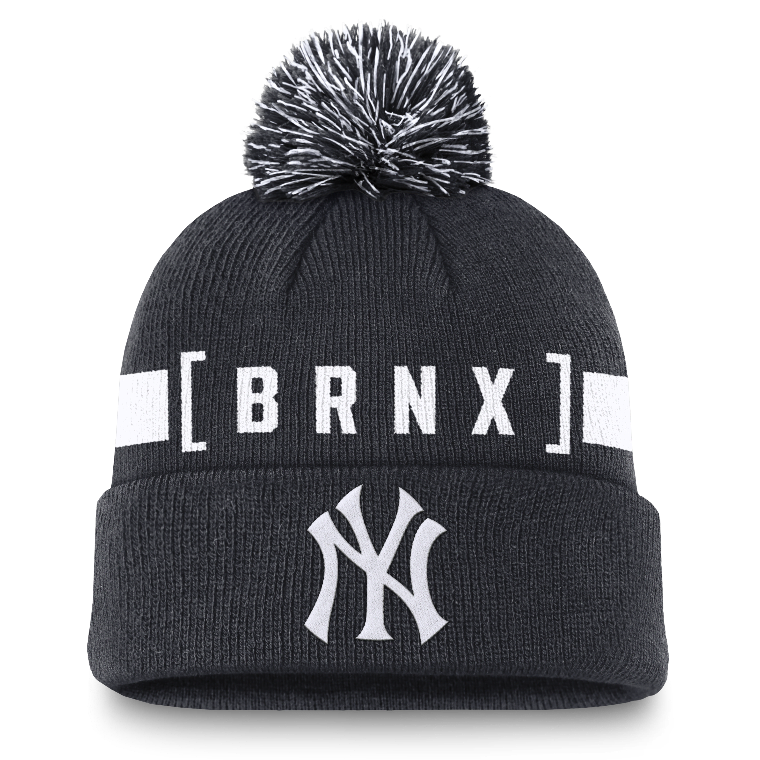 New York Yankees Hometown Peak Men's Nike MLB Cuffed Pom Beanie