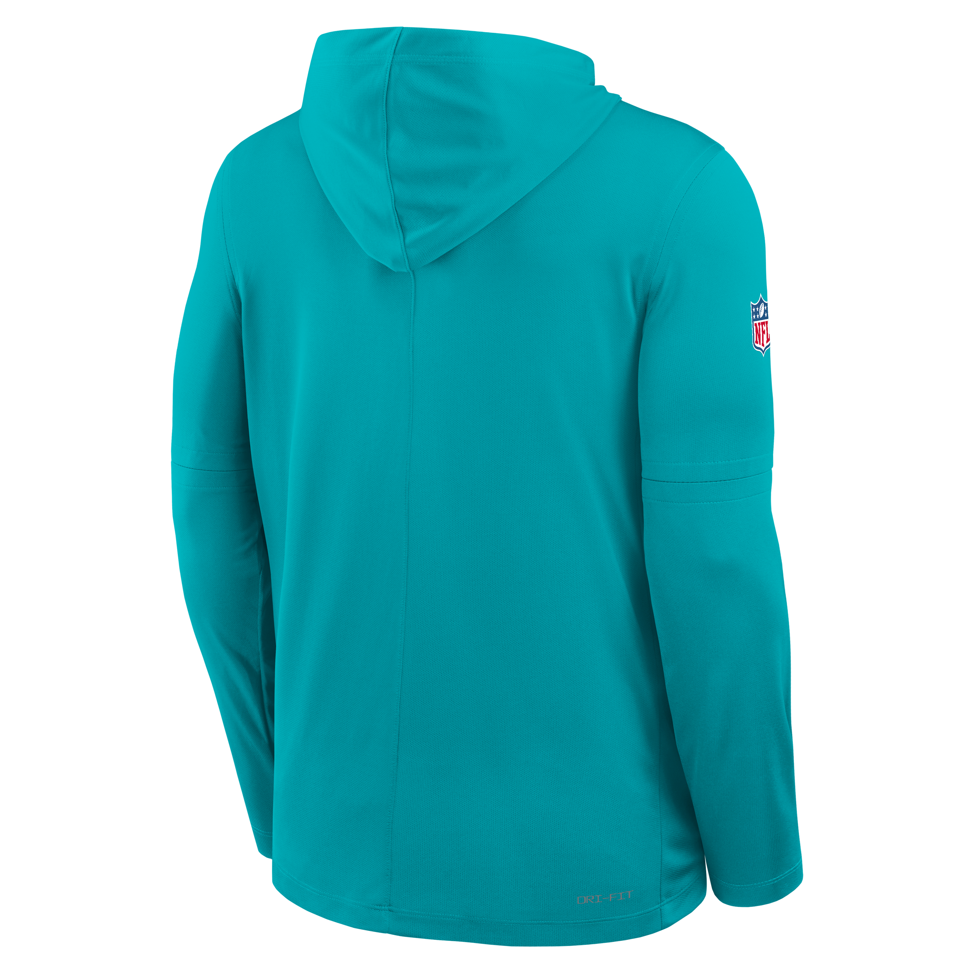 Miami Dolphins Pure Fury Sideline Men's Nike Dri-FIT NFL Long-Sleeve Hooded Top