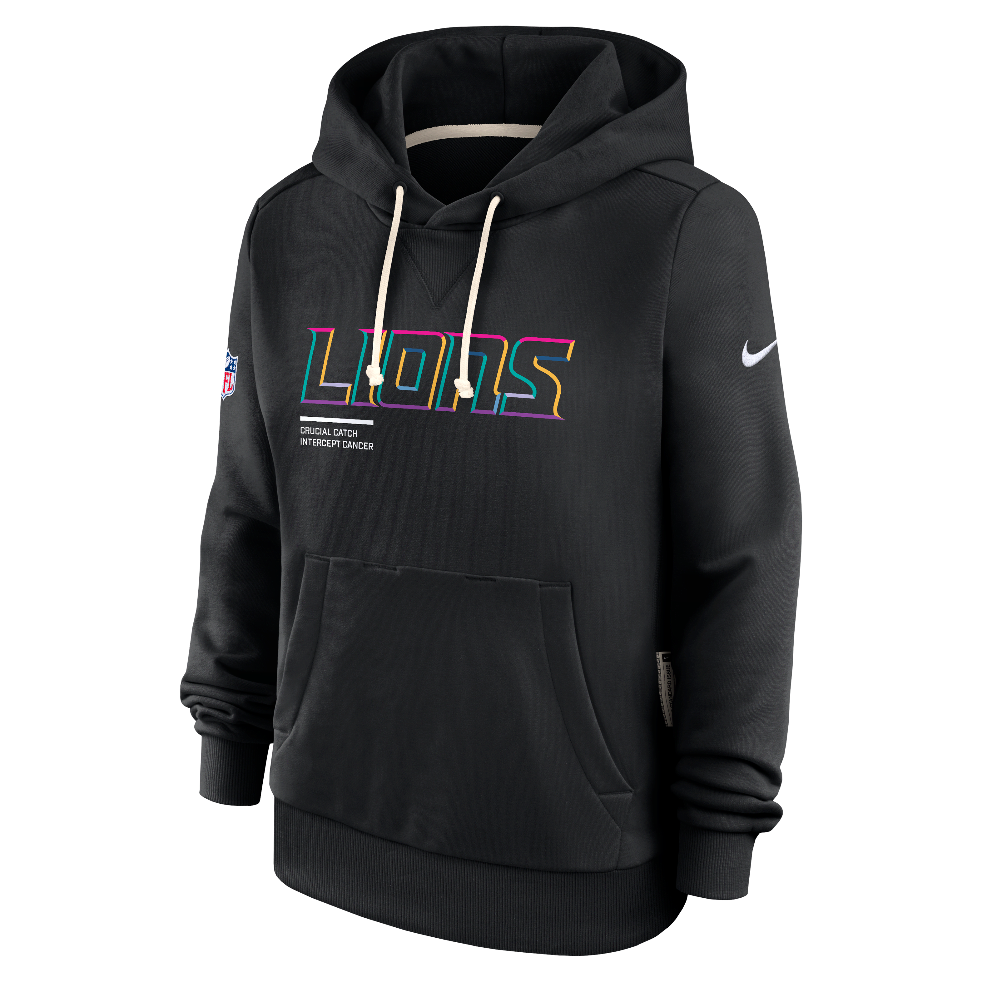 Detroit Lions Crucial Catch Women's Nike Dri-FIT NFL Pullover Hoodie