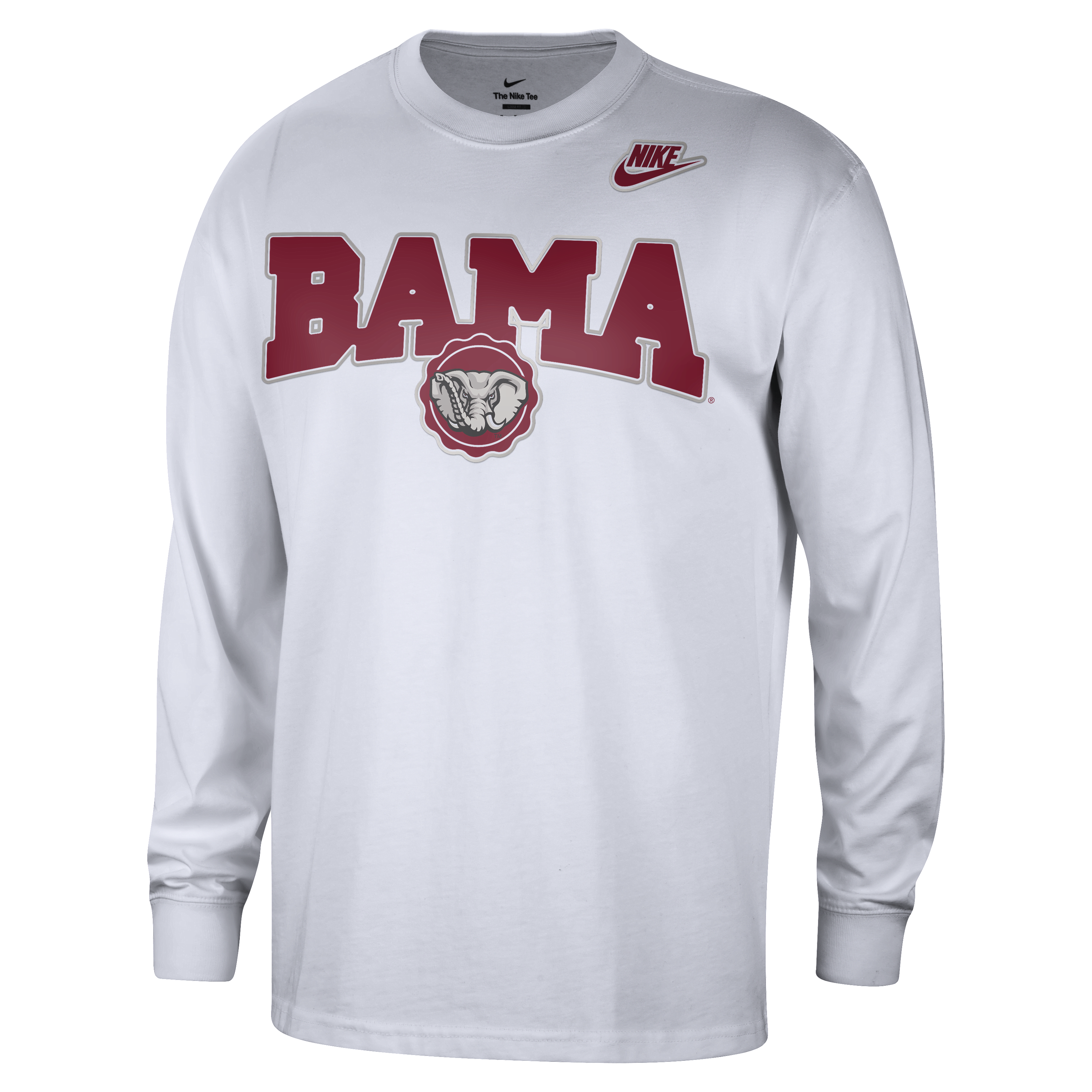 Alabama Max90 Men's Nike College Crew-Neck Long-Sleeve T-Shirt