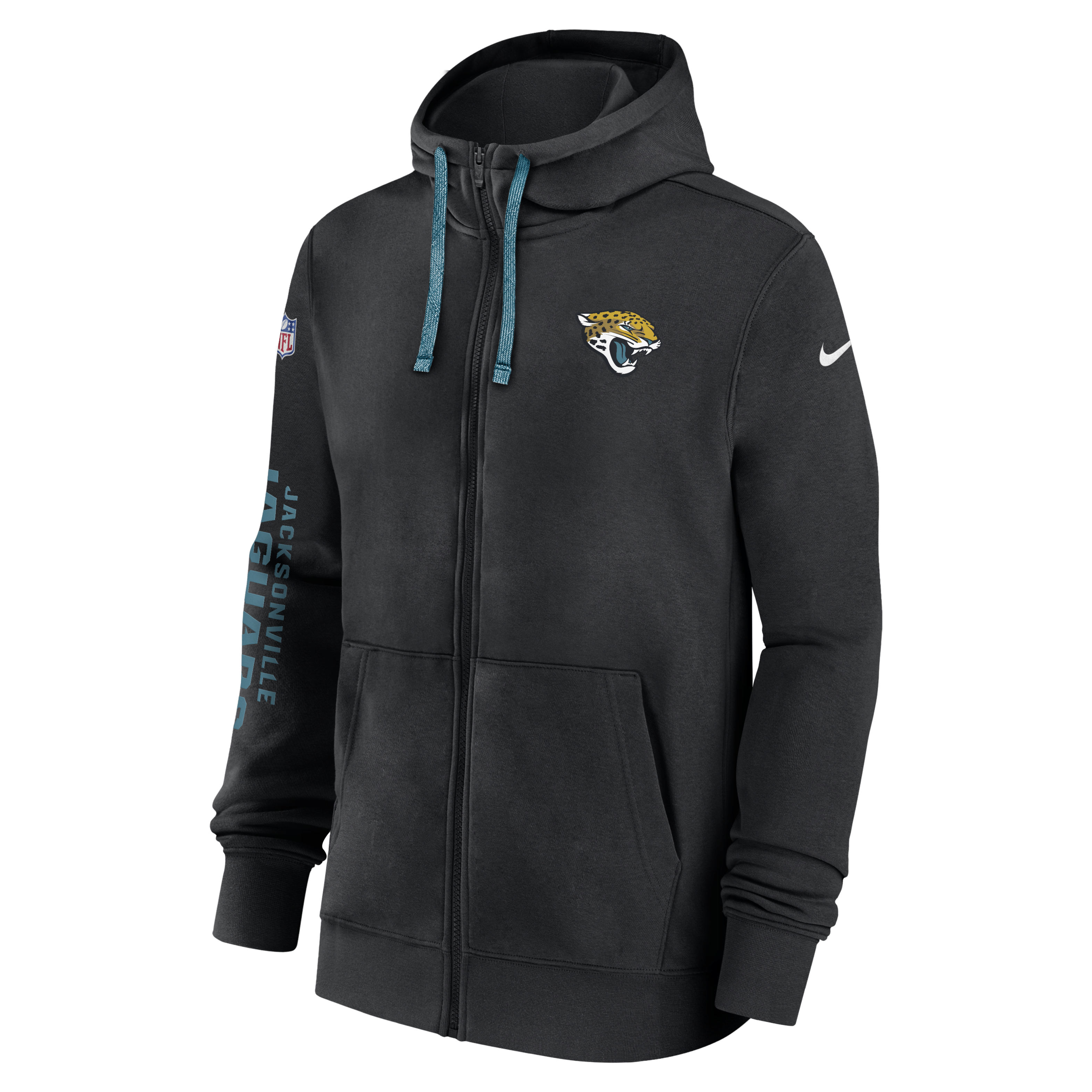 Jacksonville Jaguars Sideline Team Issue Club Men's Nike Full Zip Hoodie