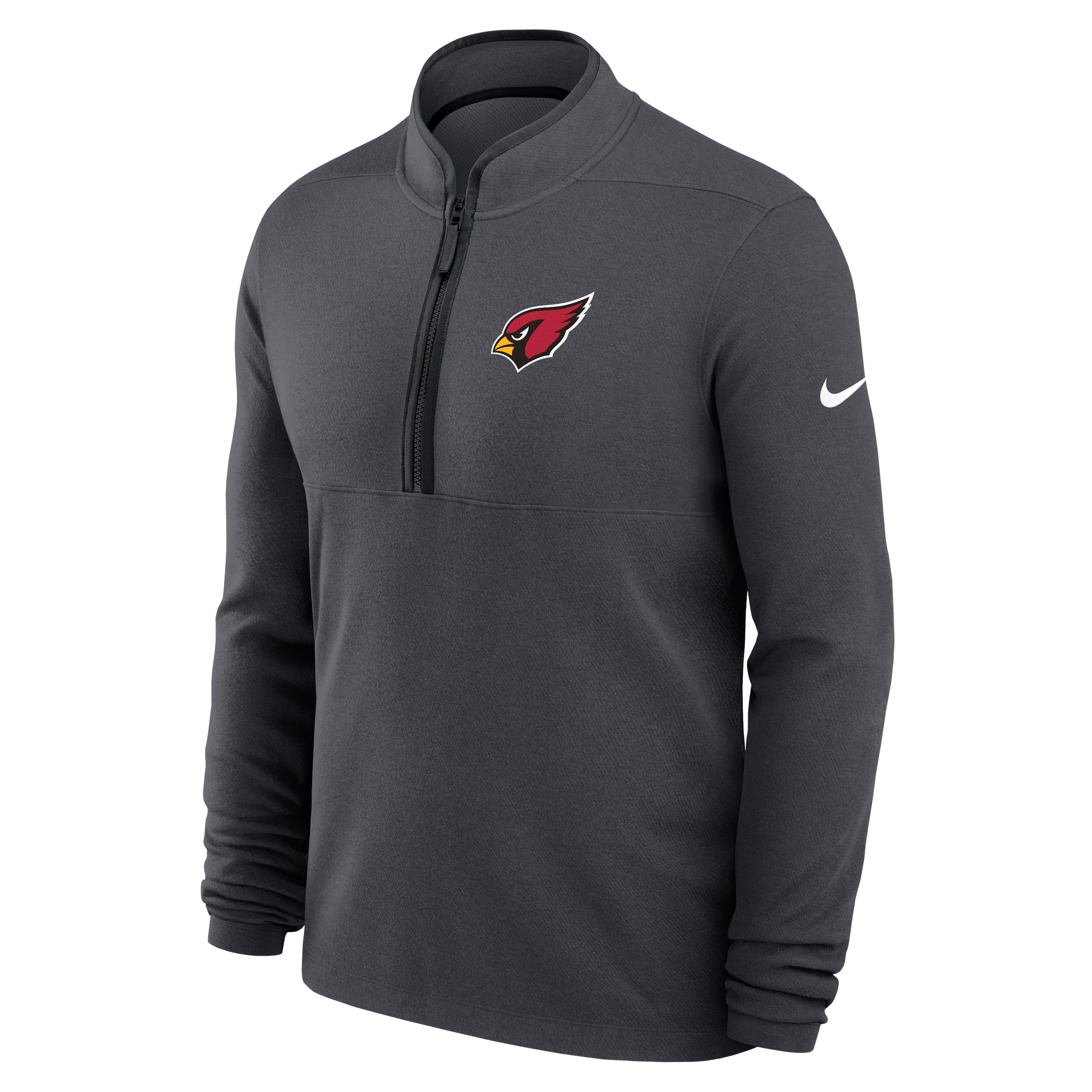 Arizona Cardinals Logo Victory Men's Nike Dri-FIT NFL 1/2-Zip Long-Sleeve Top