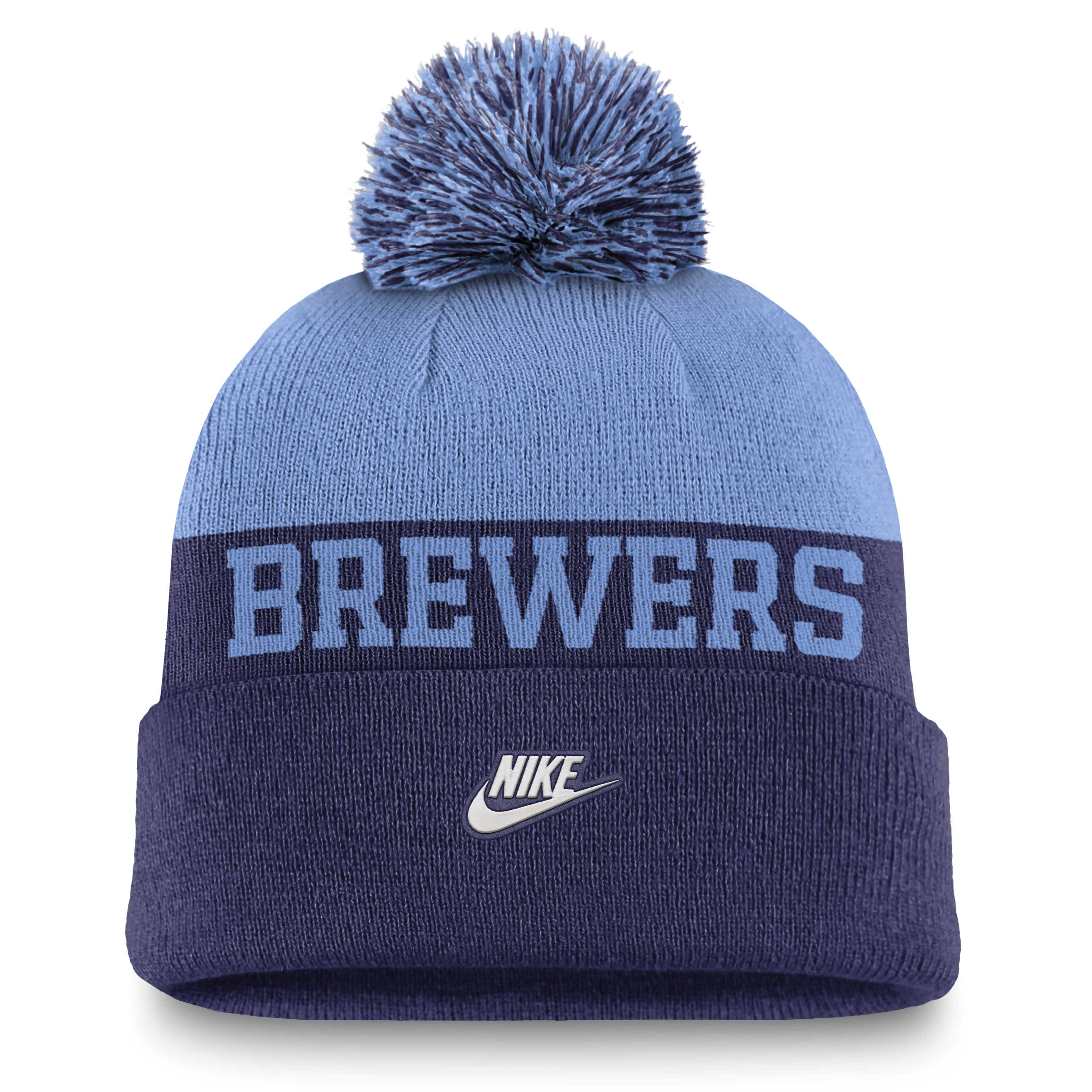 Milwaukee Brewers Rewind Peak Men's Nike MLB Cuffed Pom Beanie