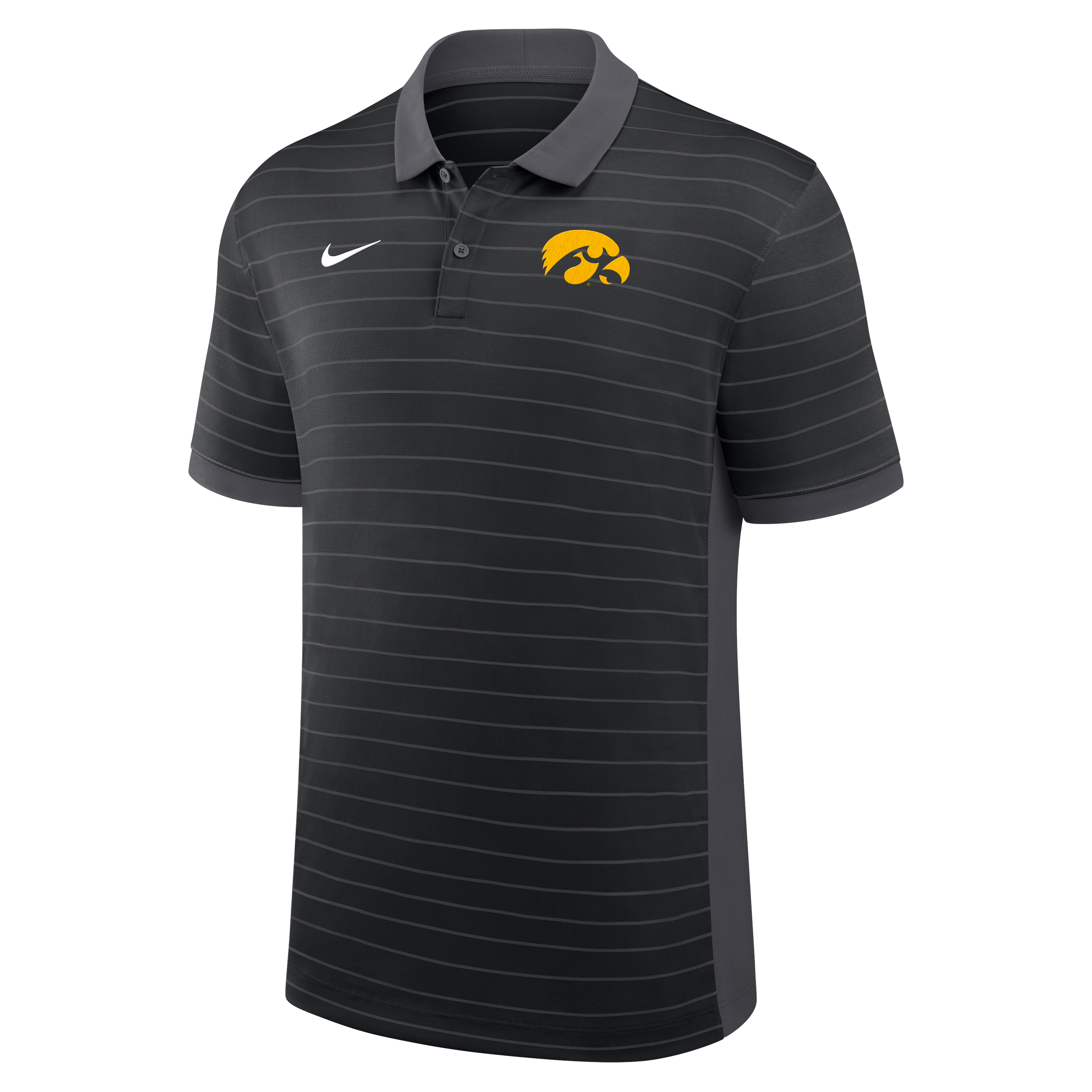 Iowa Sideline Victory Stripe Men's Nike Dri-FIT College Polo