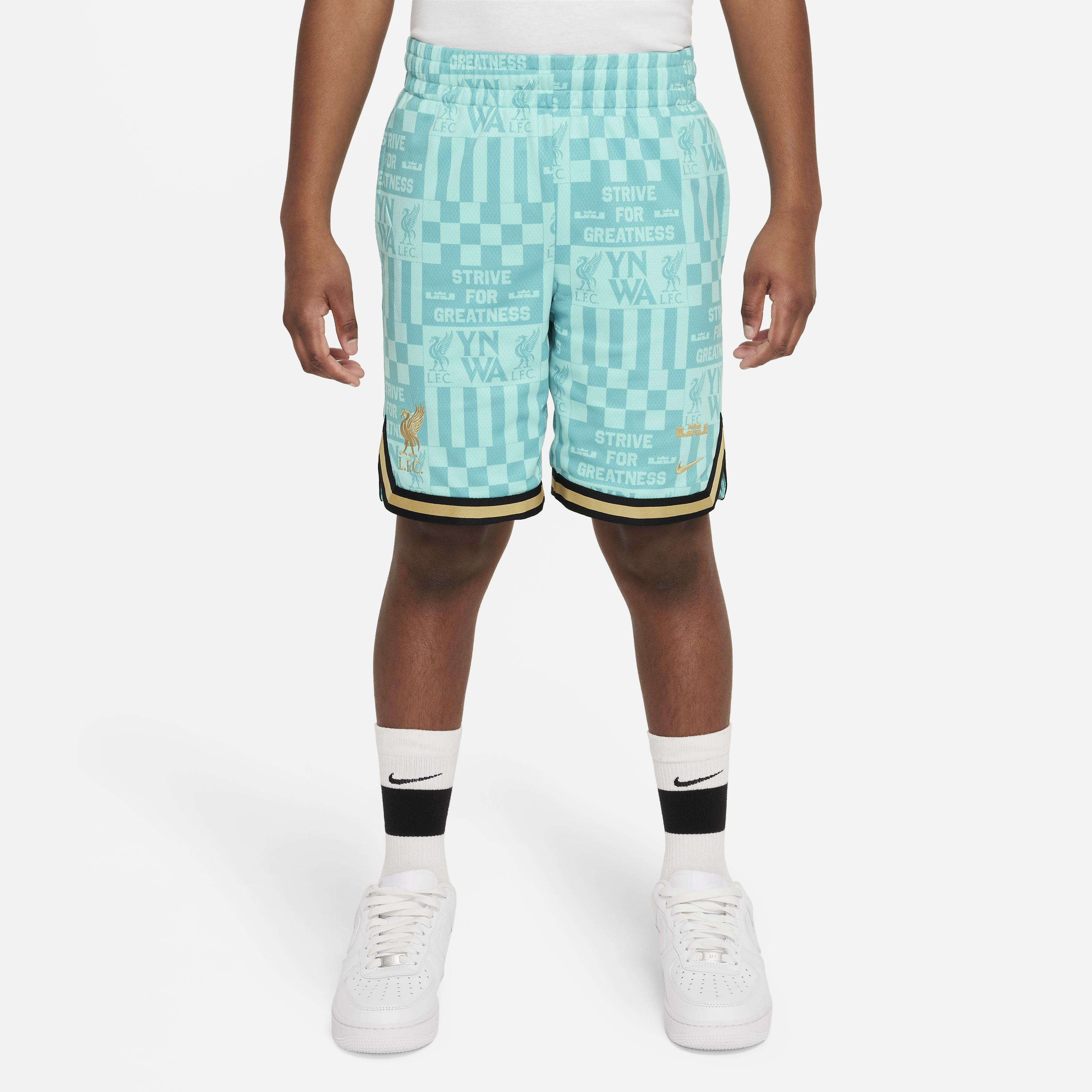 LeBron x Liverpool FC Big Kids' Nike DNA Basketball Shorts