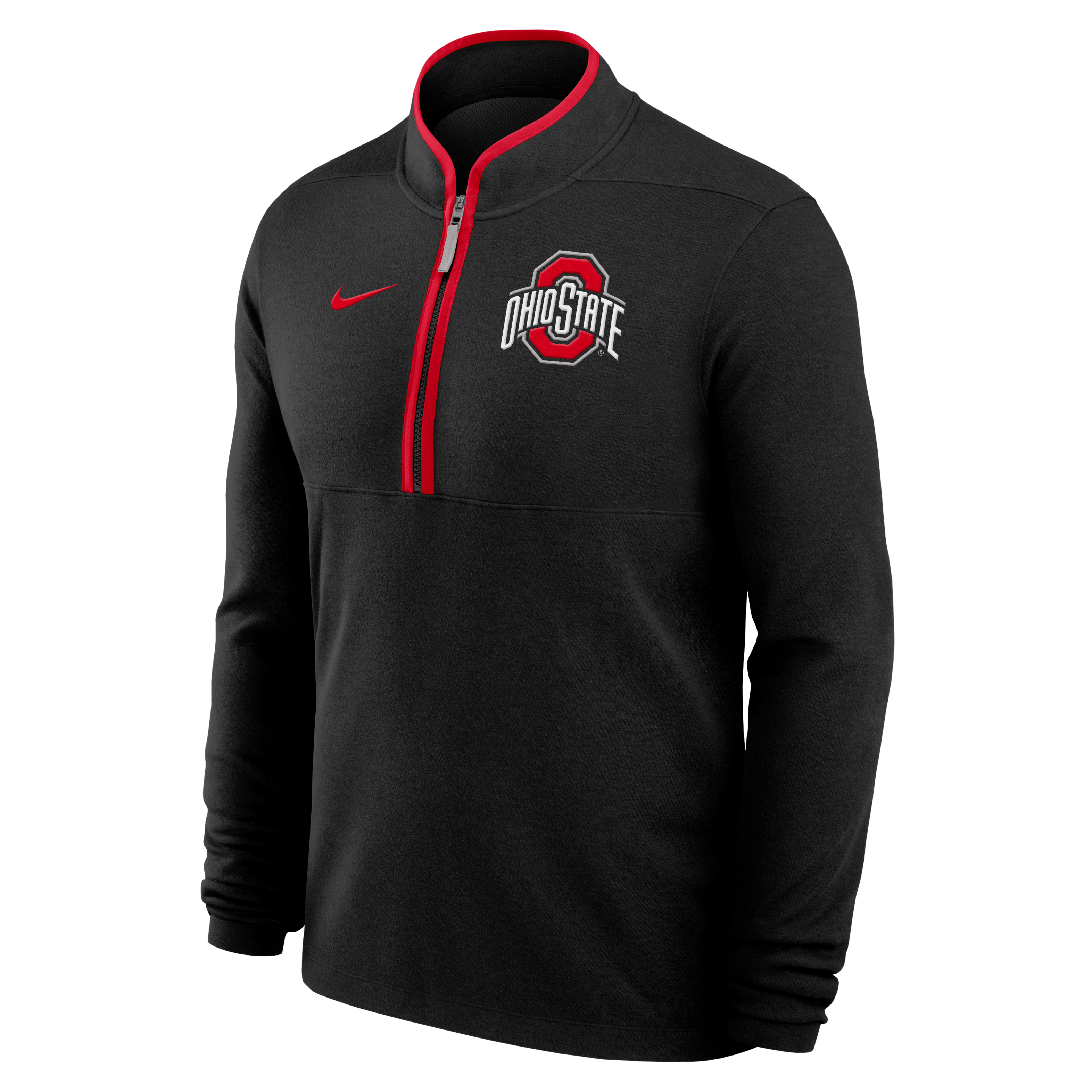 Ohio State Buckeyes Victory Men's Nike Dri-FIT College 1/2-Zip Long-Sleeve Top