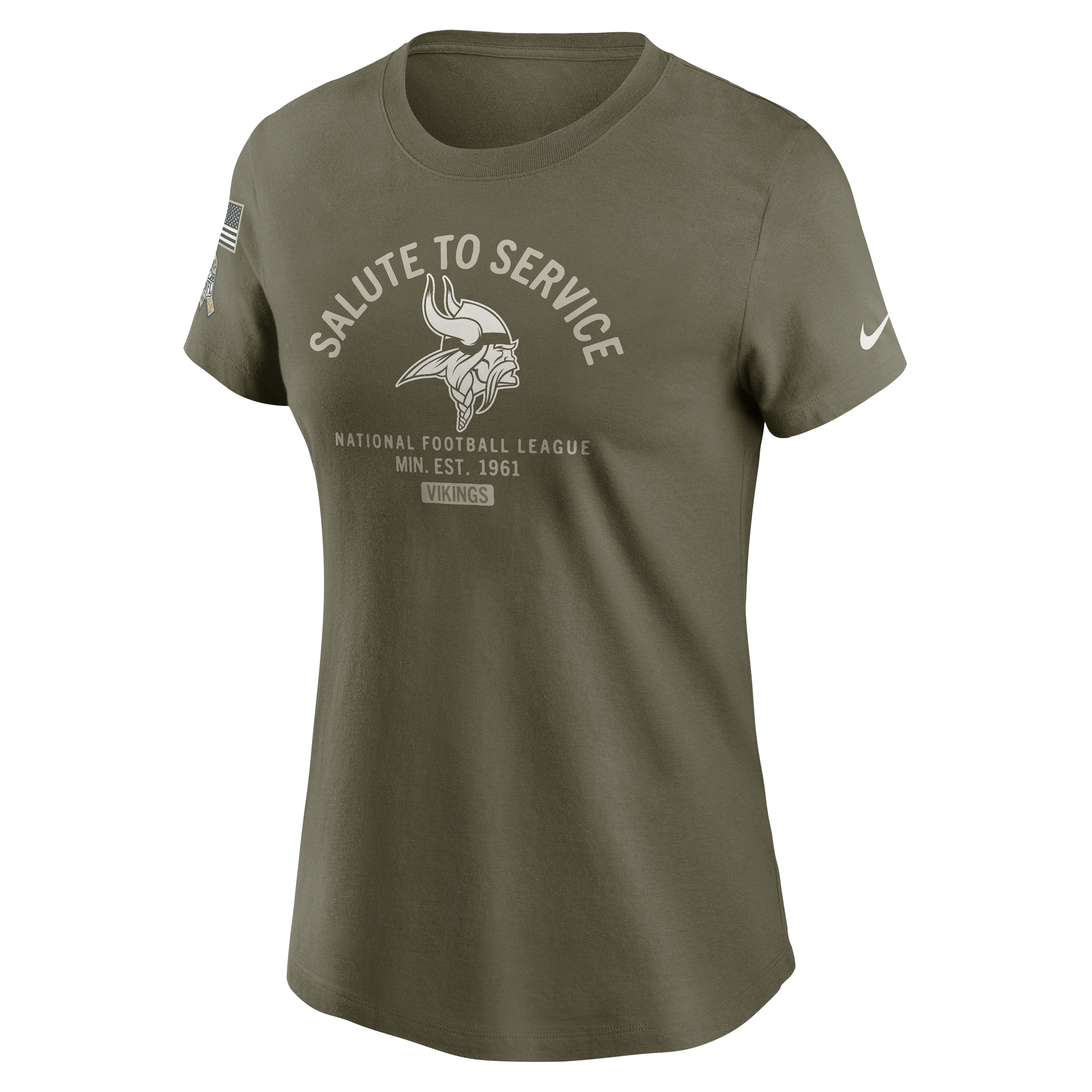 Minnesota Vikings Salute to Service Sideline Women's Nike NFL T-Shirt