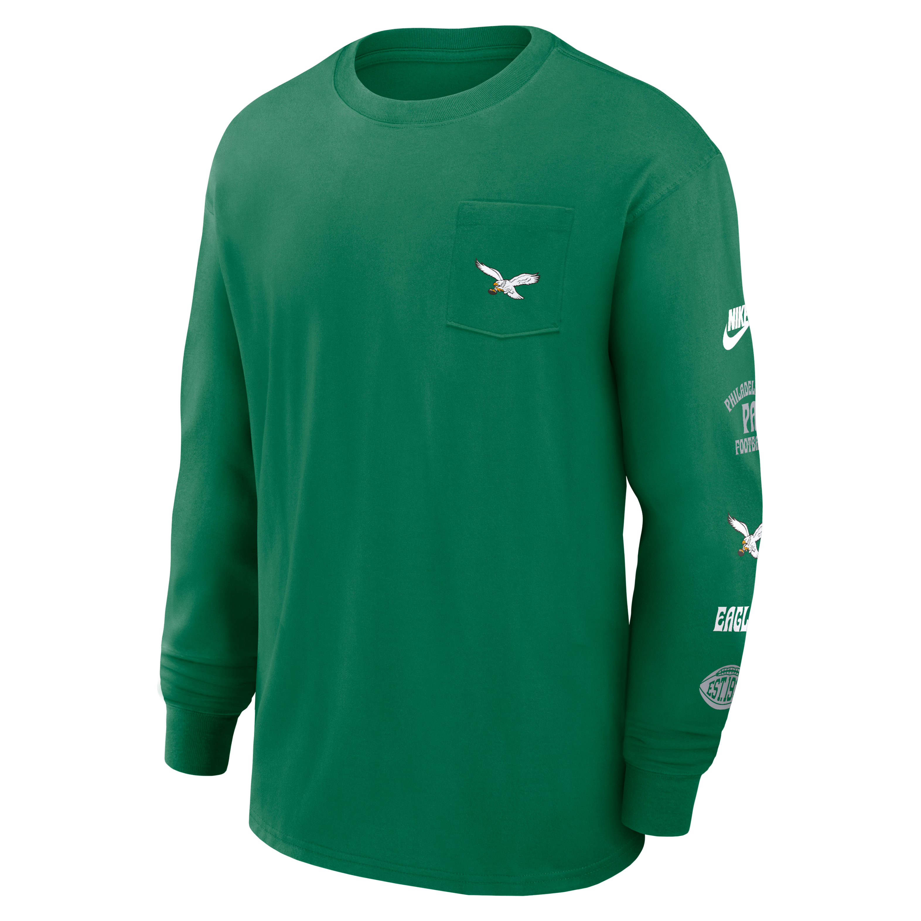 Philadelphia Eagles Rewind Max90 Pocket Men's Nike NFL Long-Sleeve T-Shirt