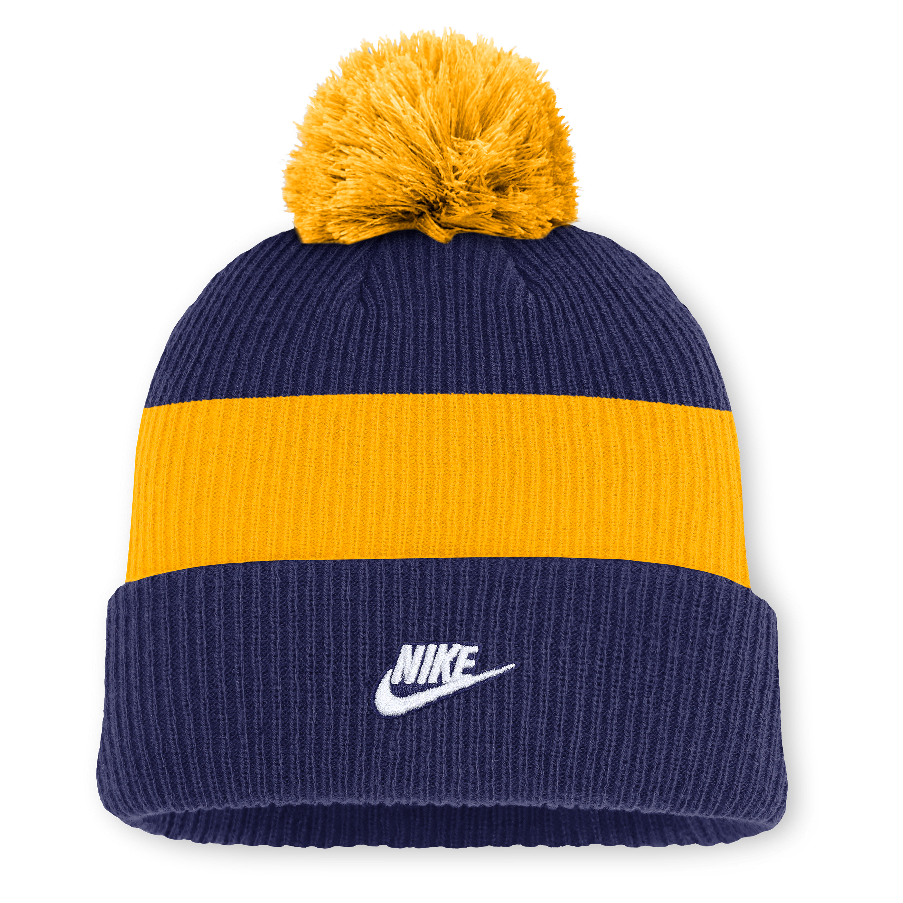 Milwaukee Brewers Cooperstown Peak Men's Nike MLB Cuffed Pom Beanie
