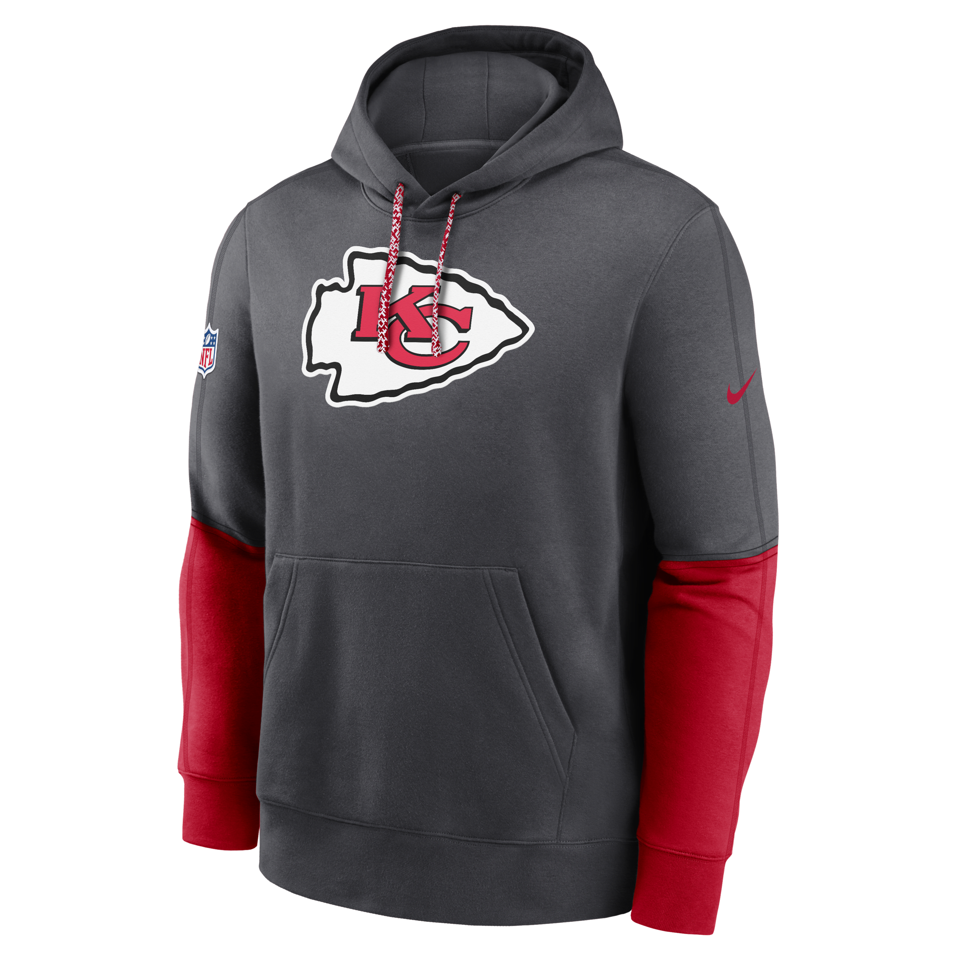 Kansas City Chiefs Sideline Team Issue Club Men's Nike NFL Pullover Hoodie