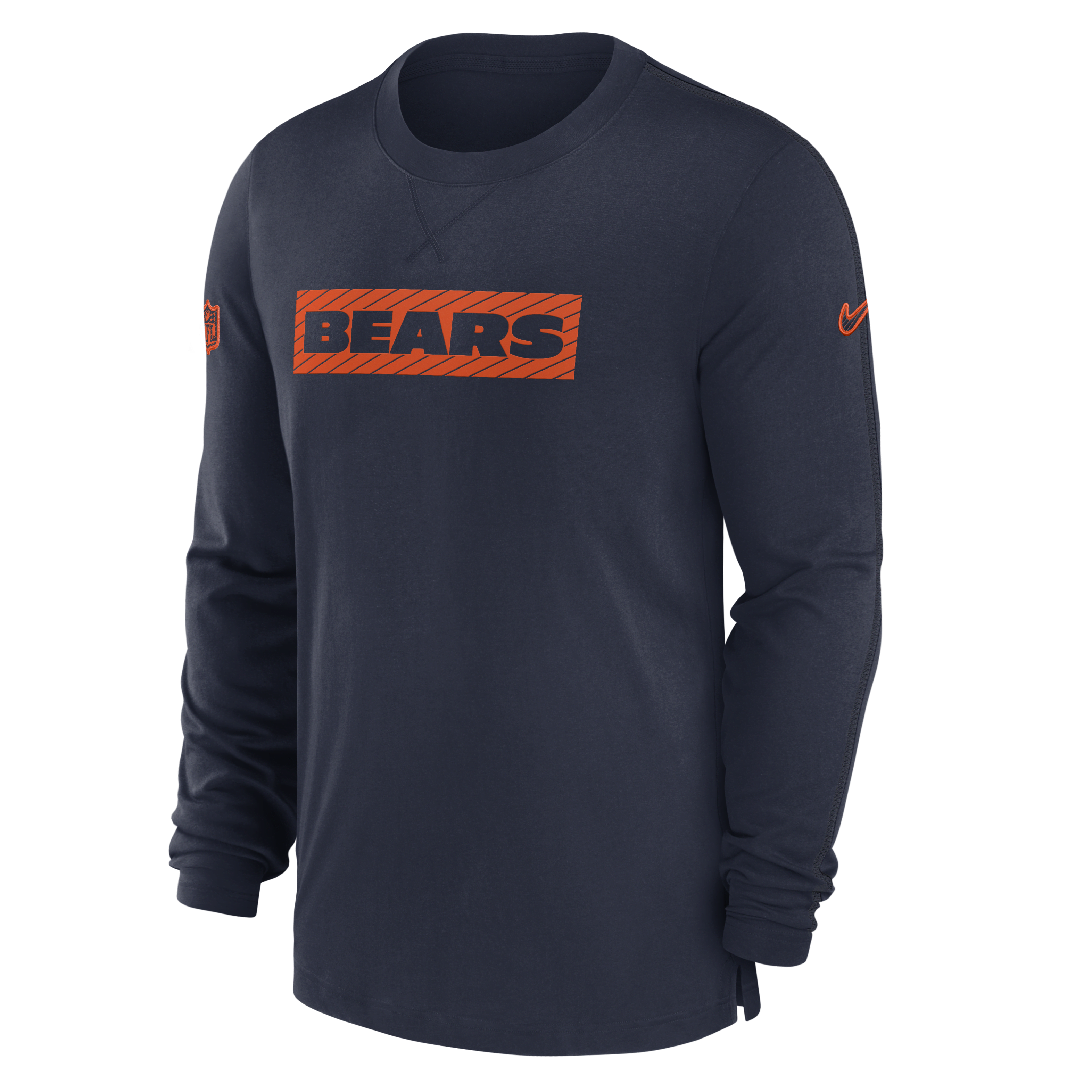 Chicago Bears Sideline Player Team Issue Men’s Nike Dri-FIT Long-Sleeve Top