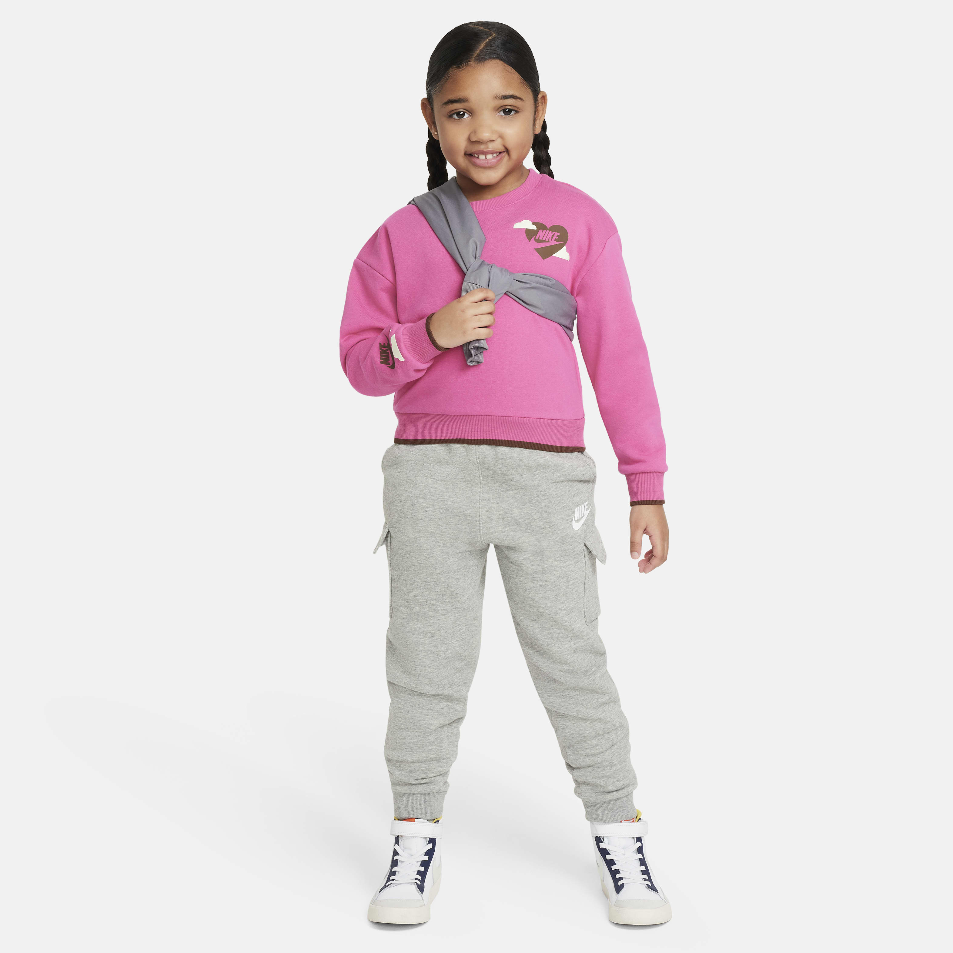 Nike Sweet Swoosh Little Kids' Crew