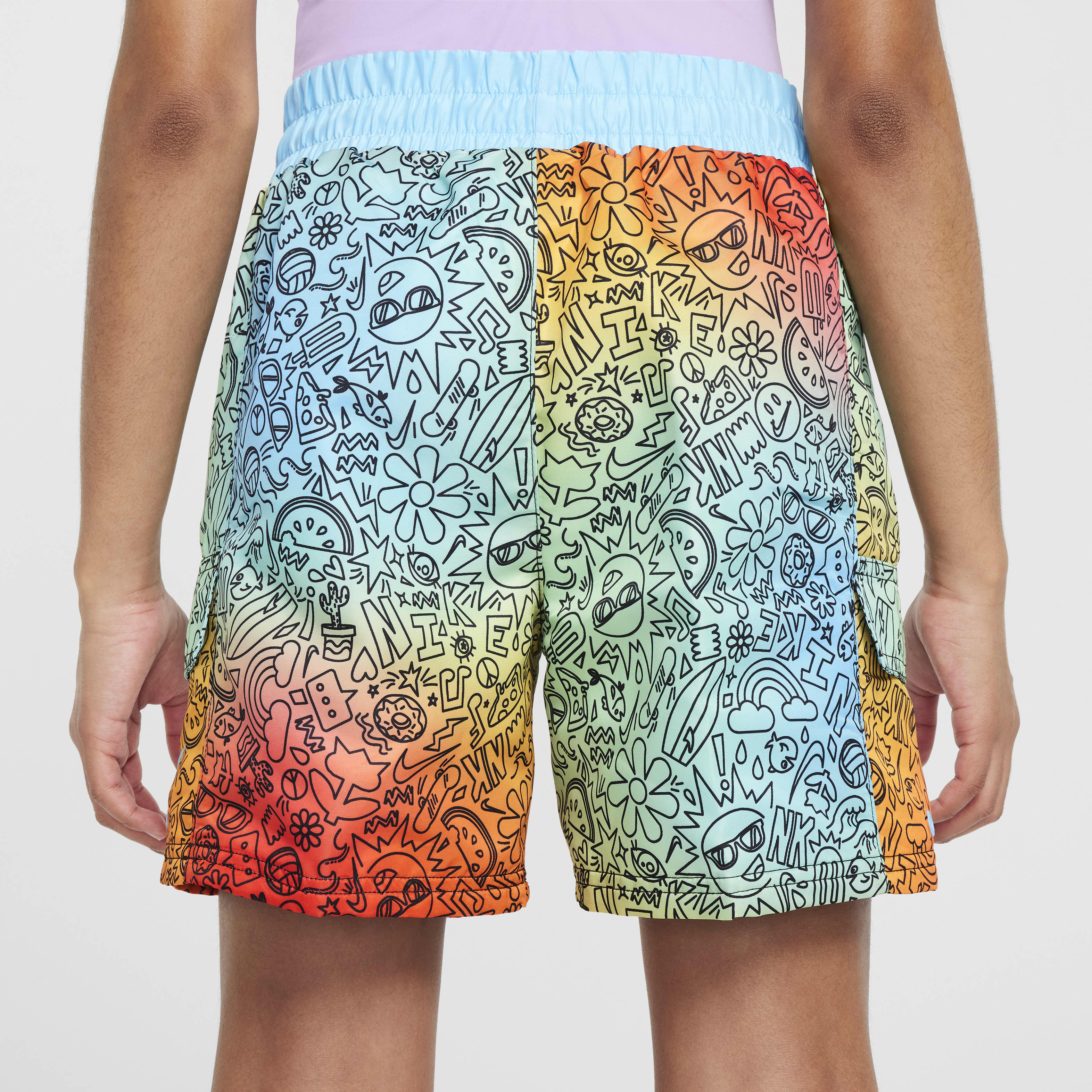 Nike Swim Doodle Big Kids' (Girls') 6" Volley Shorts