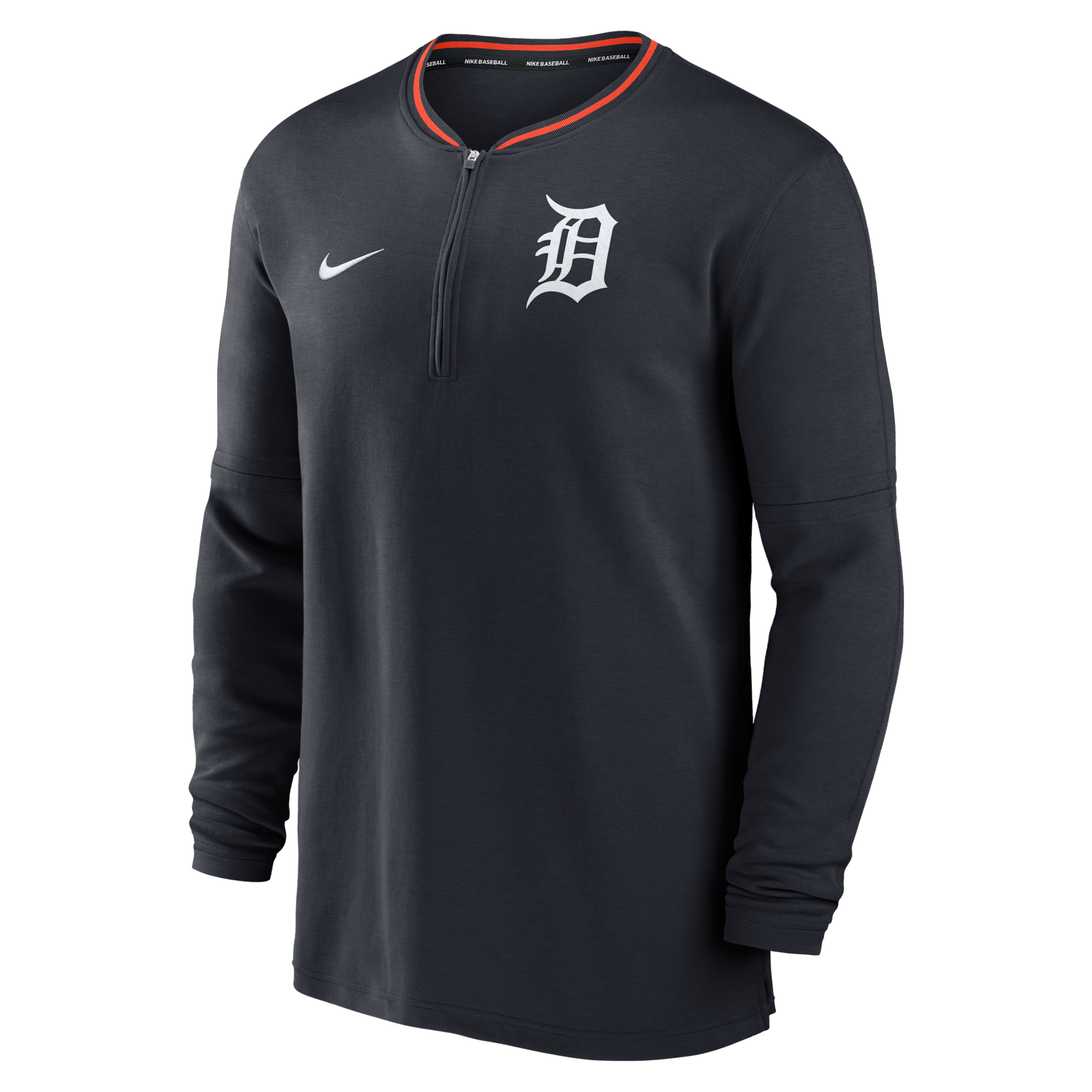 Detroit Tigers Authentic Collection Men's Nike Dri-FIT MLB 1/2-Zip Long-Sleeve Top