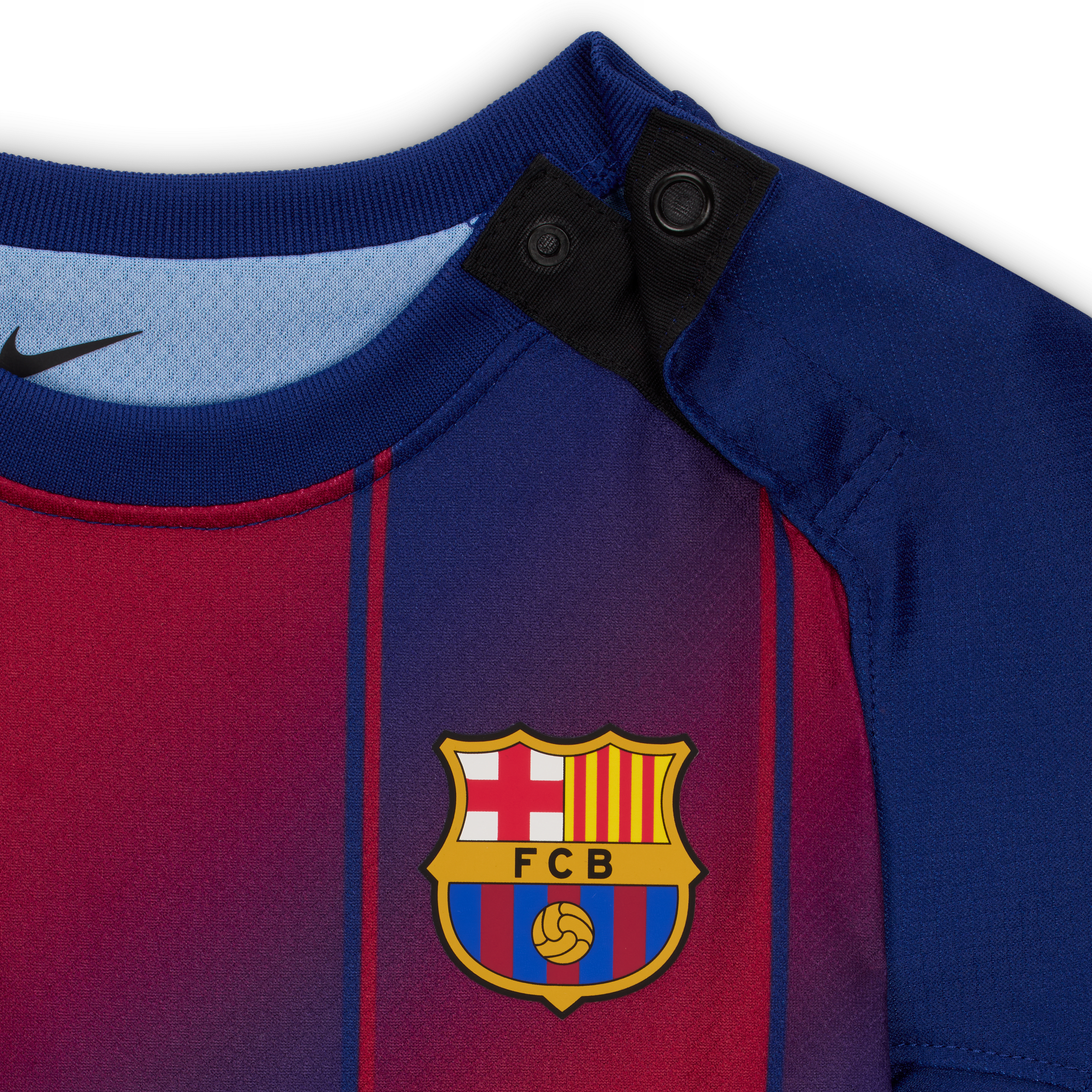 FC Barcelona 2025/26 Stadium Home Baby/Toddler Nike Soccer Replica 3-Piece Kit