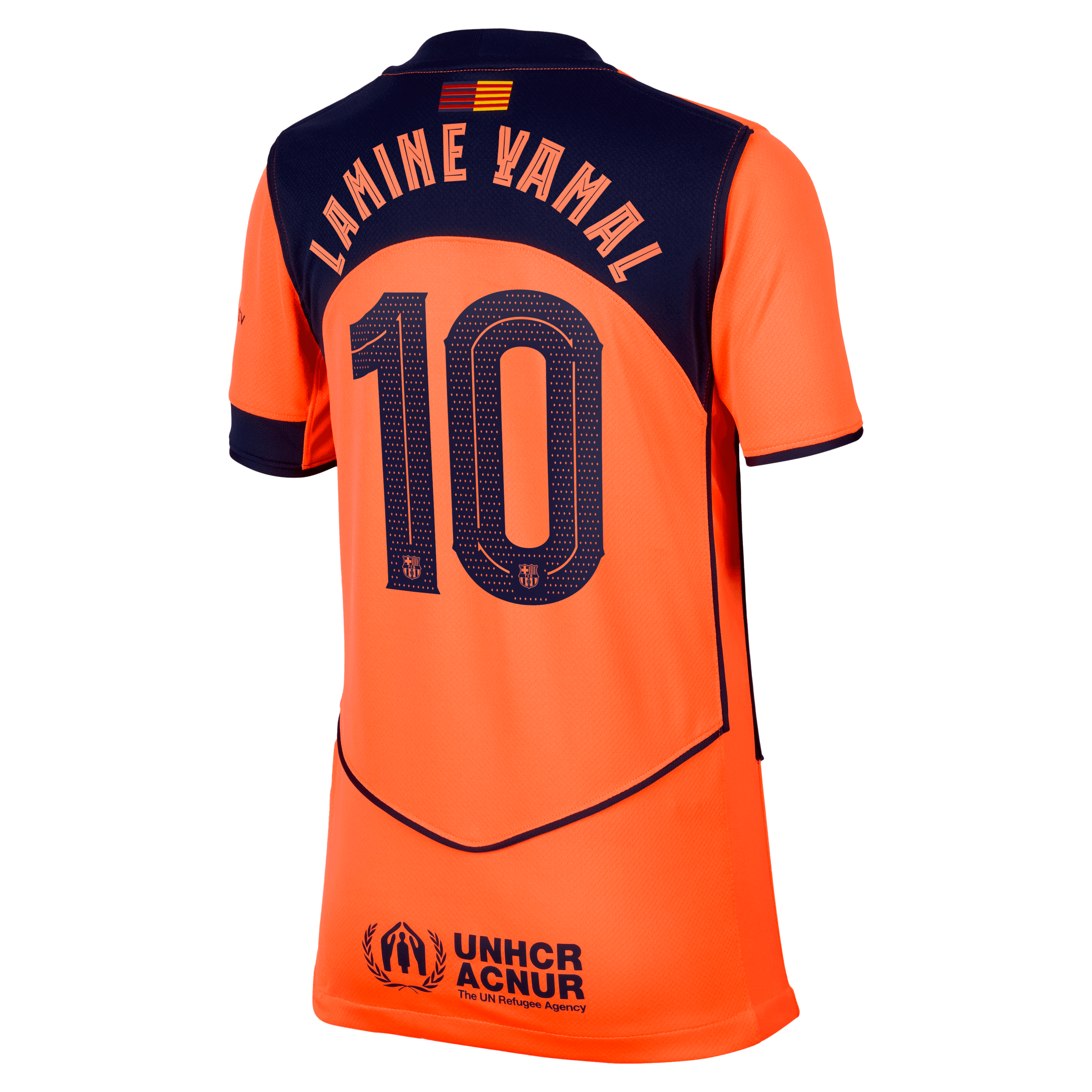 Lamine Yamal Barcelona 2025/26 Stadium Third Big Kids' Nike Dri-FIT Soccer Jersey