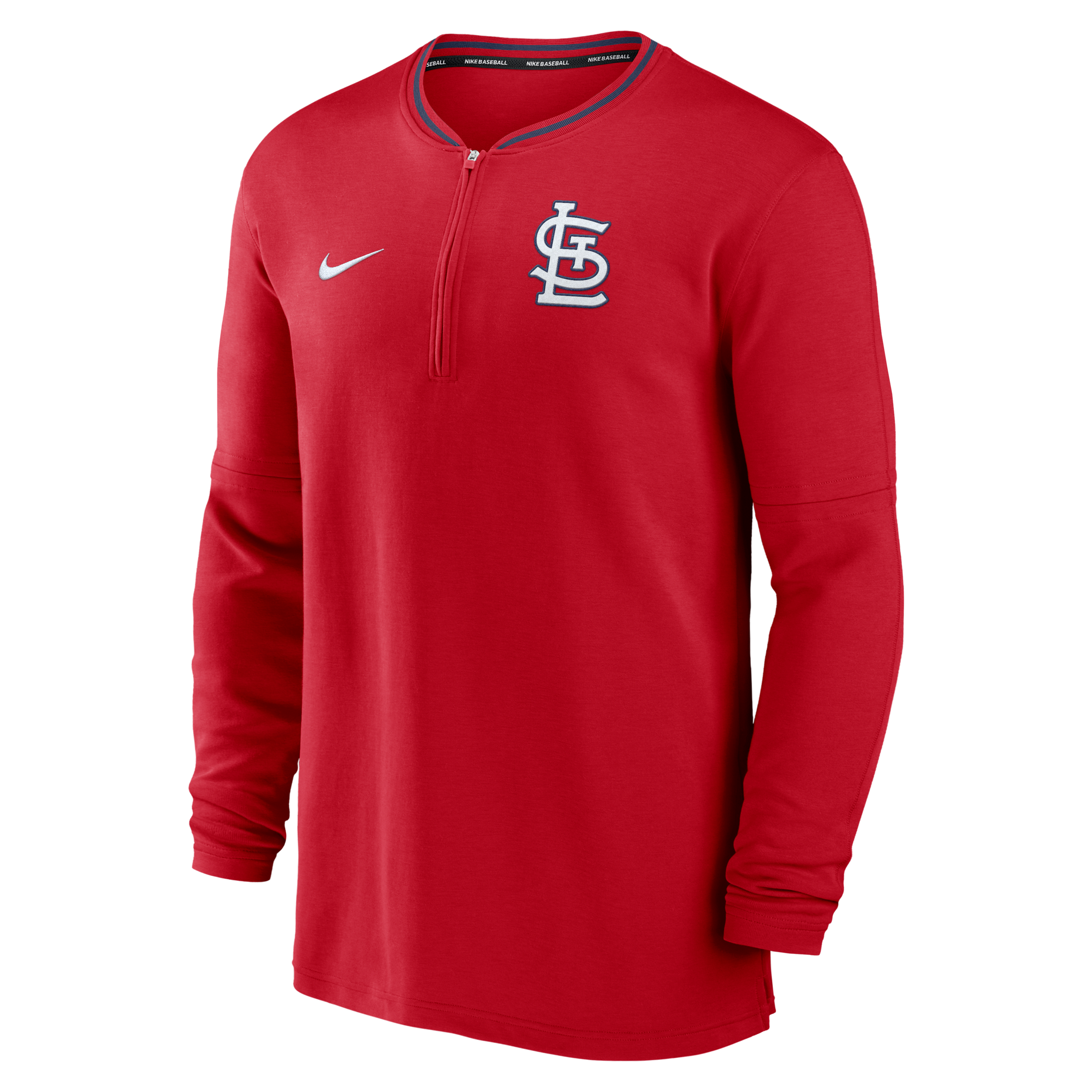 St. Louis Cardinals Authentic Collection Men's Nike Dri-FIT MLB 1/2-Zip Long-Sleeve Top