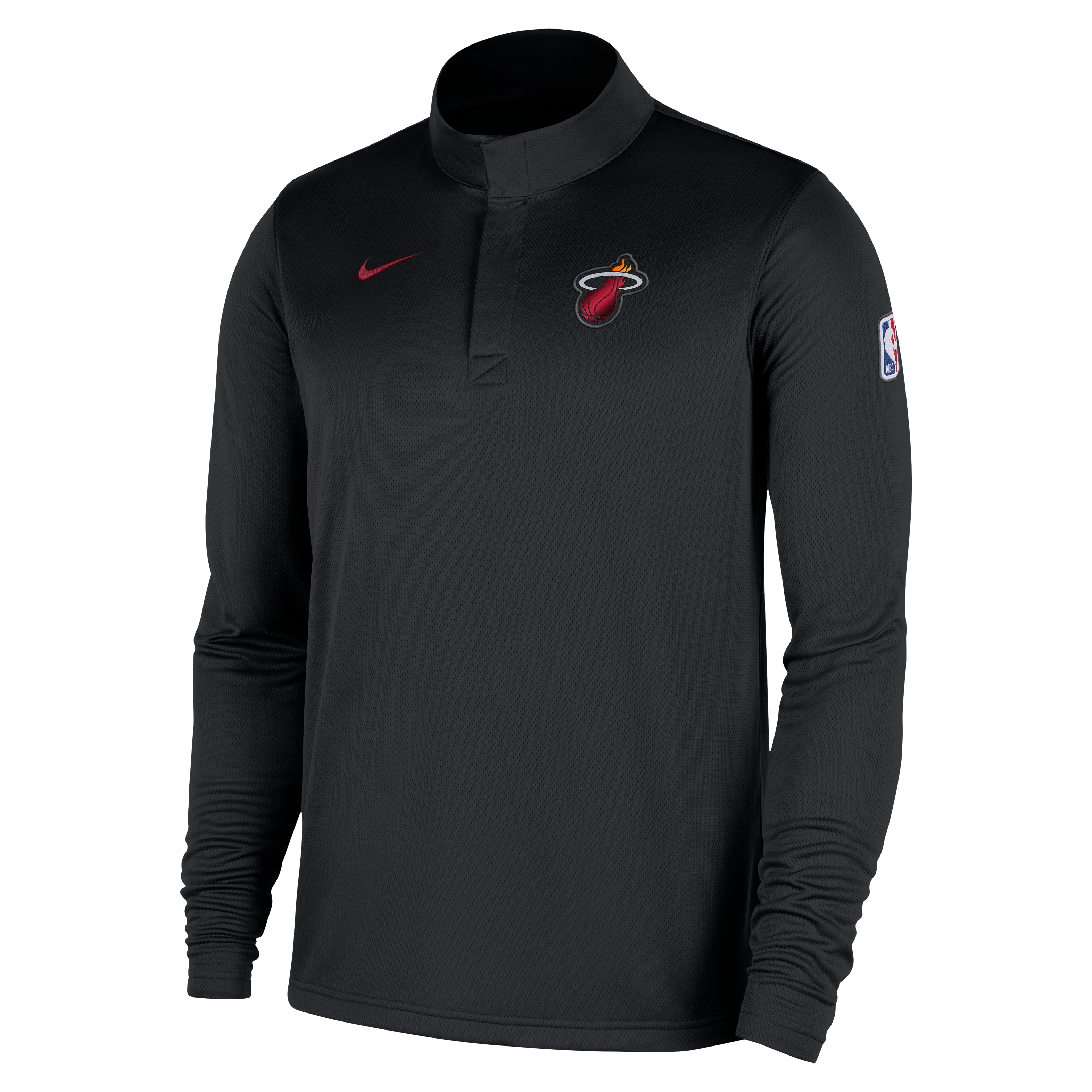 Miami Heat Men's Nike Dri-FIT NBA 1/4-Zip Long-Sleeve Top