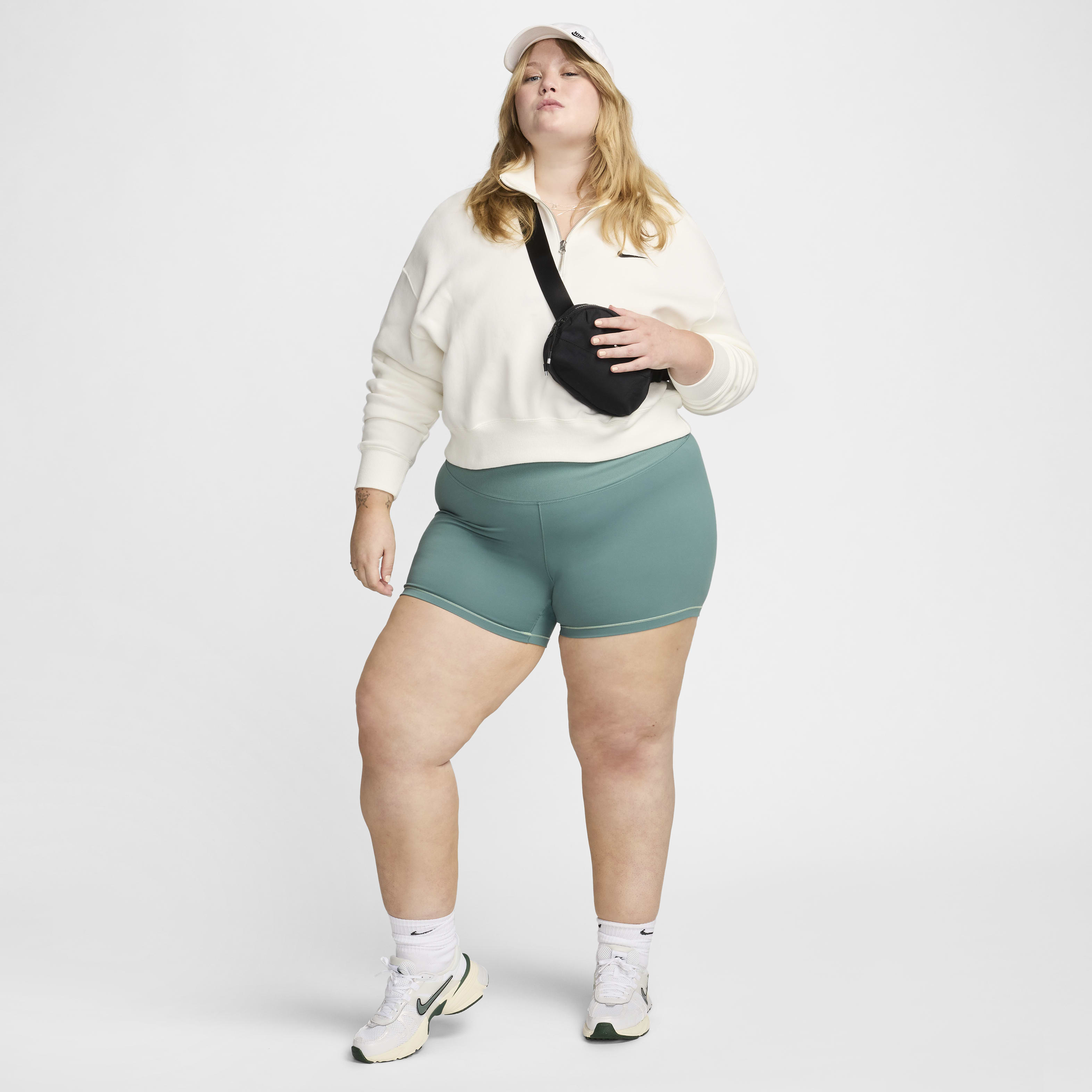 Nike One Rib Women's High-Waisted 5" Biker Shorts (Plus Size)