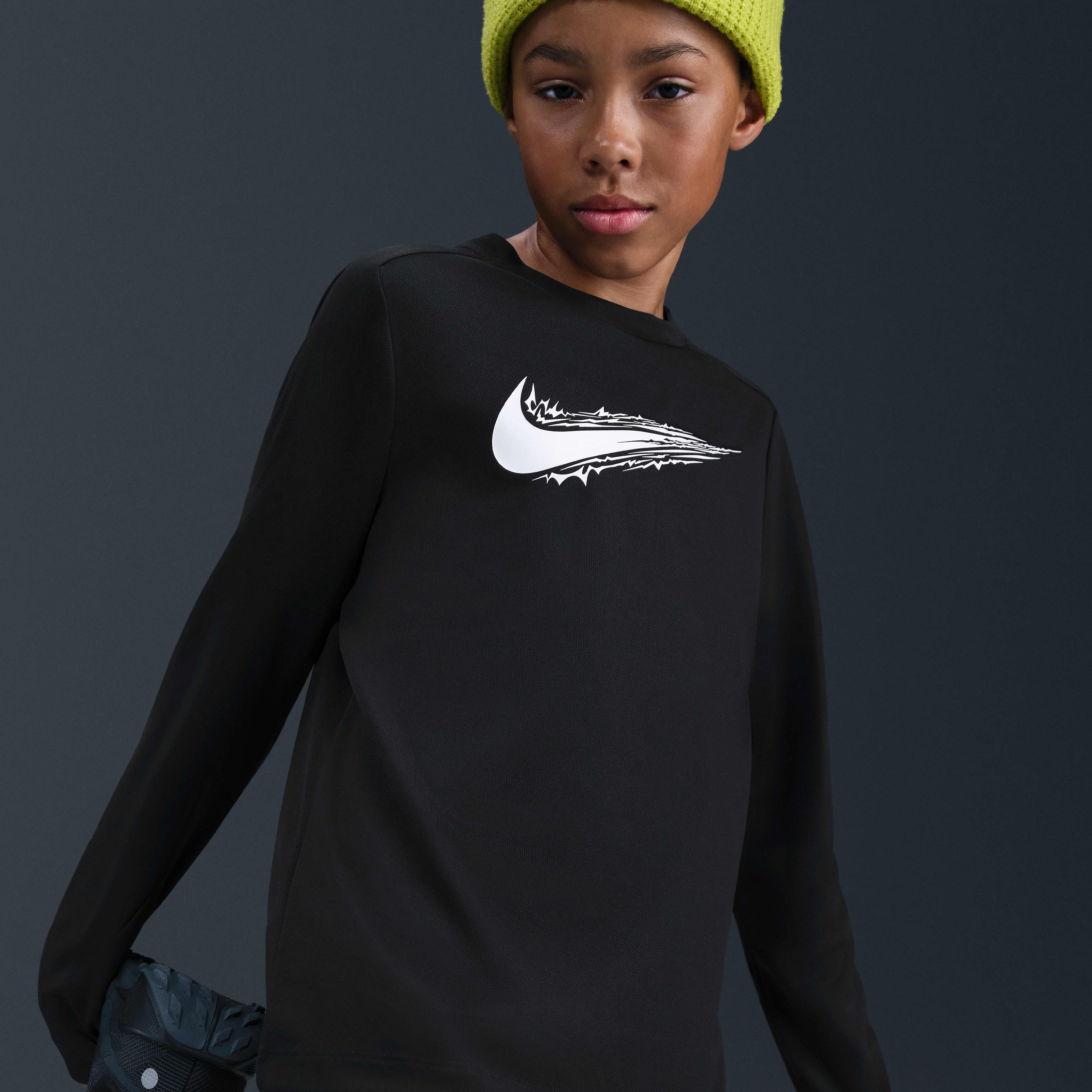 Nike Multi Big Kids' (Boys') Dri-FIT Long-Sleeve Top