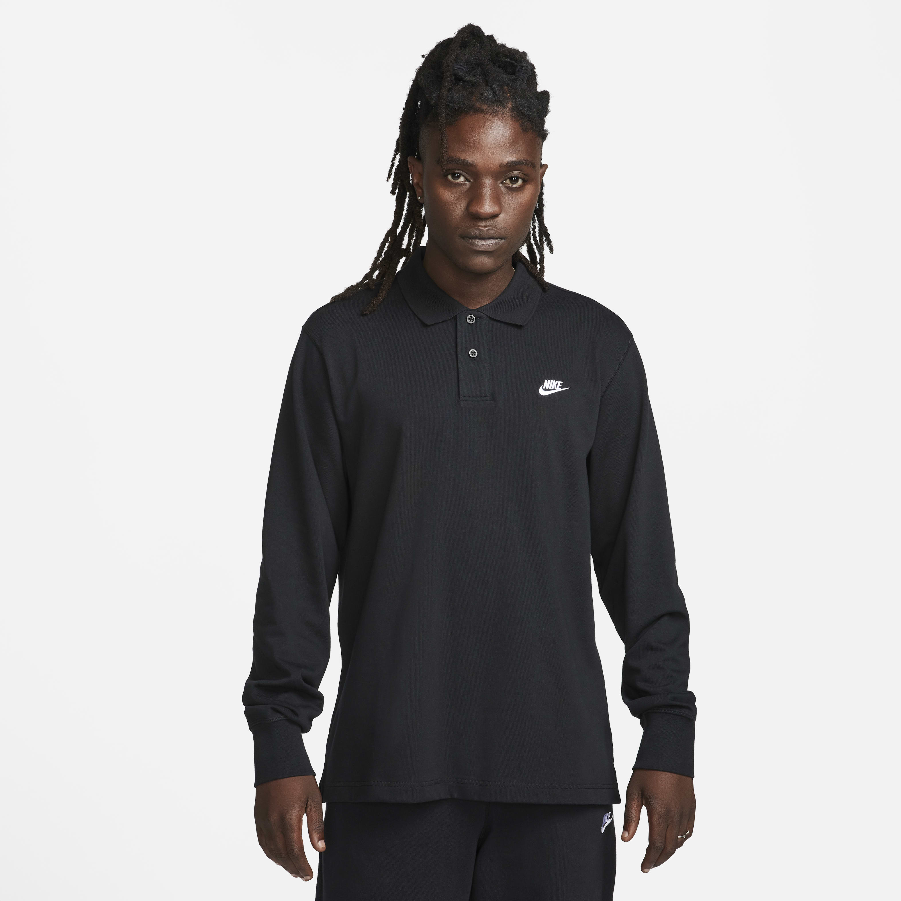 Nike Club Men's Long-Sleeve Knit Polo