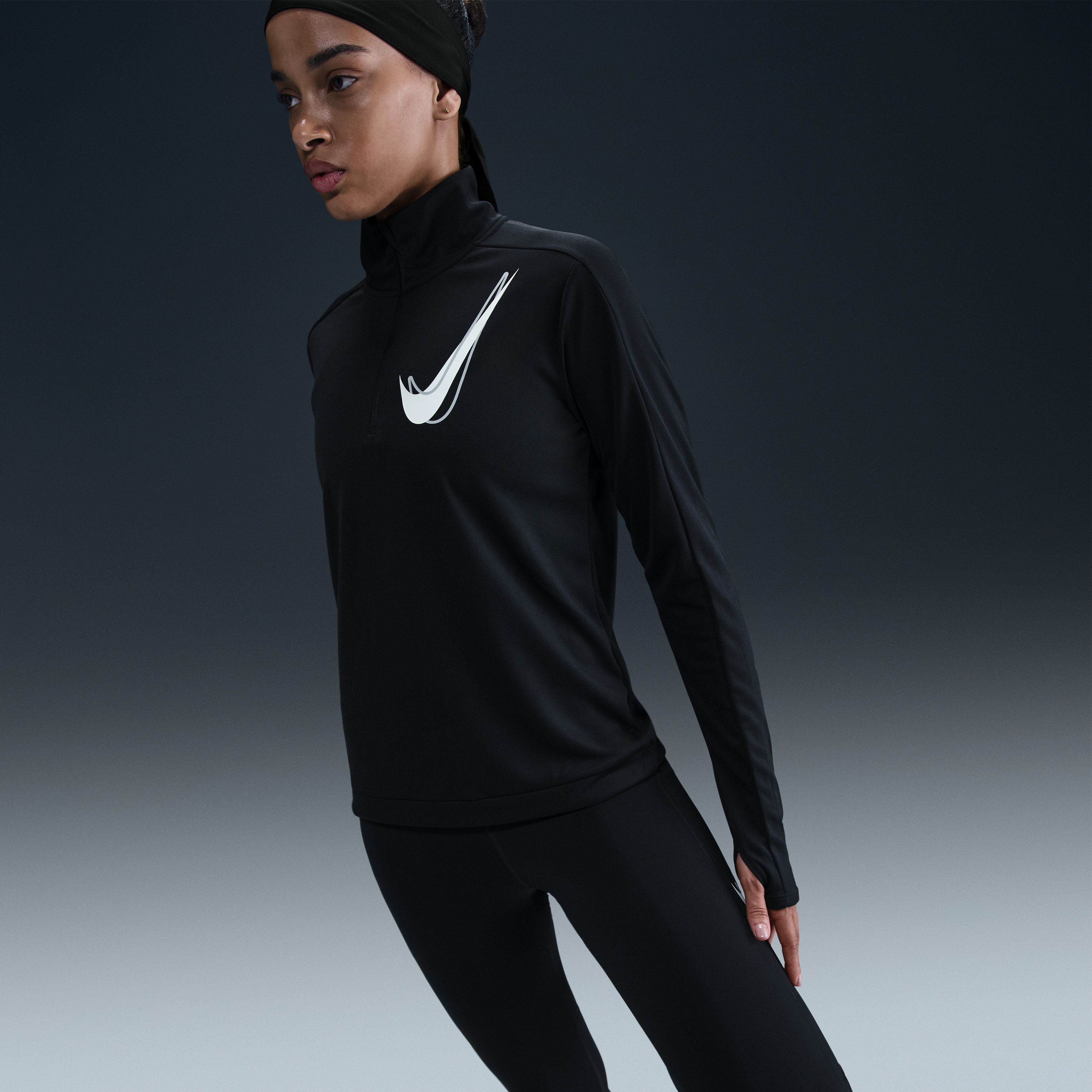 Nike Swoosh Women's Dri-FIT 1/2-Zip Running Mid Layer