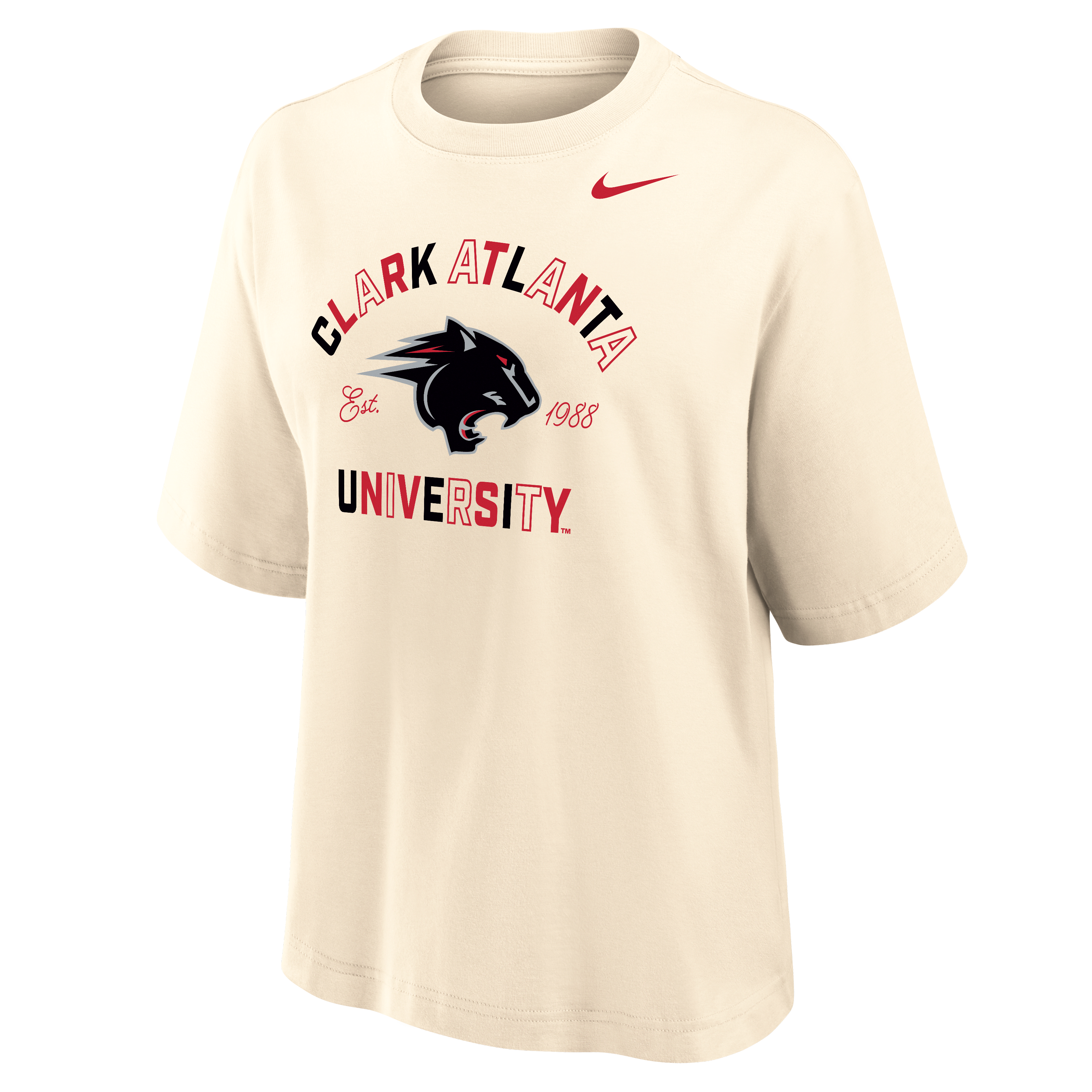 Nike College (Clark Atlanta University) Women's Boxy Cotton T-Shirt