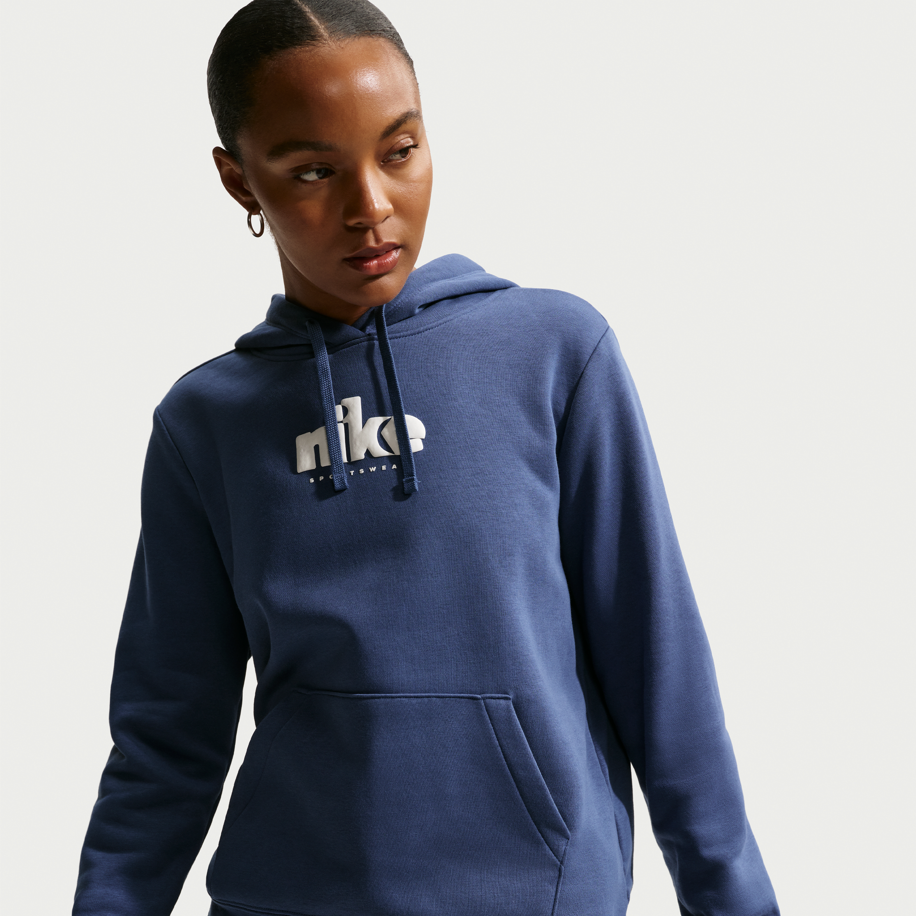 nike club graphic hoodie