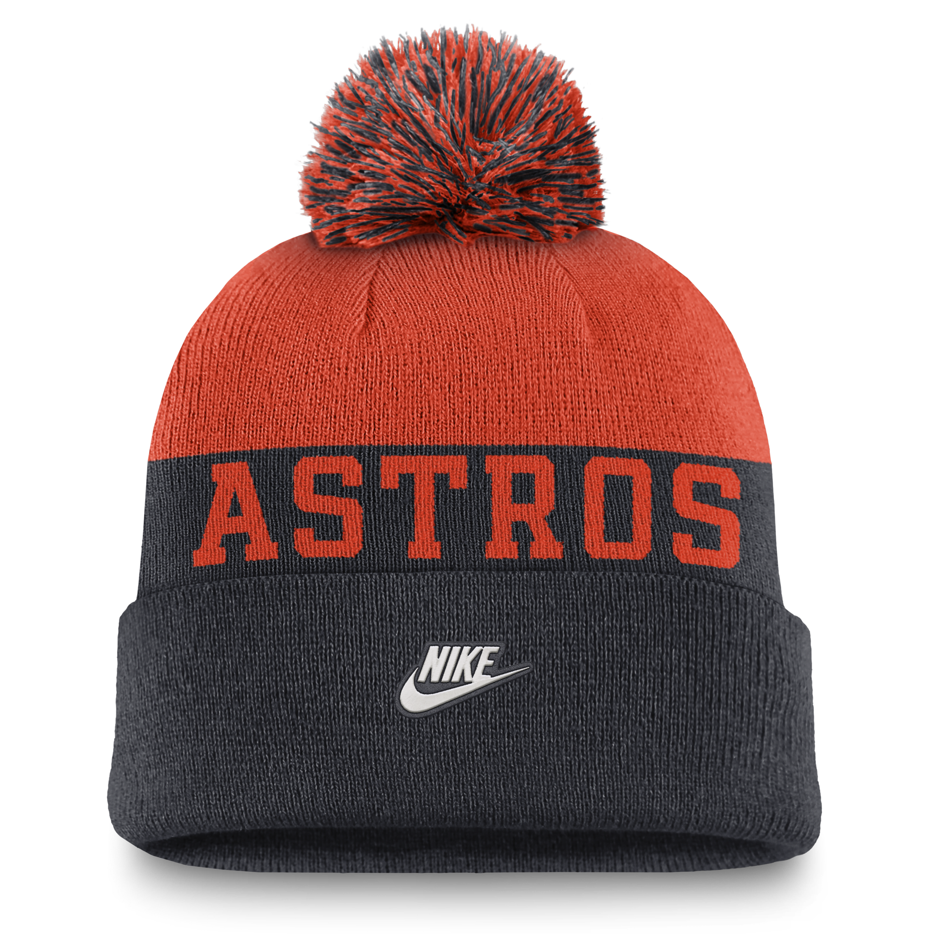 Houston Astros Rewind Peak Men's Nike MLB Cuffed Pom Beanie