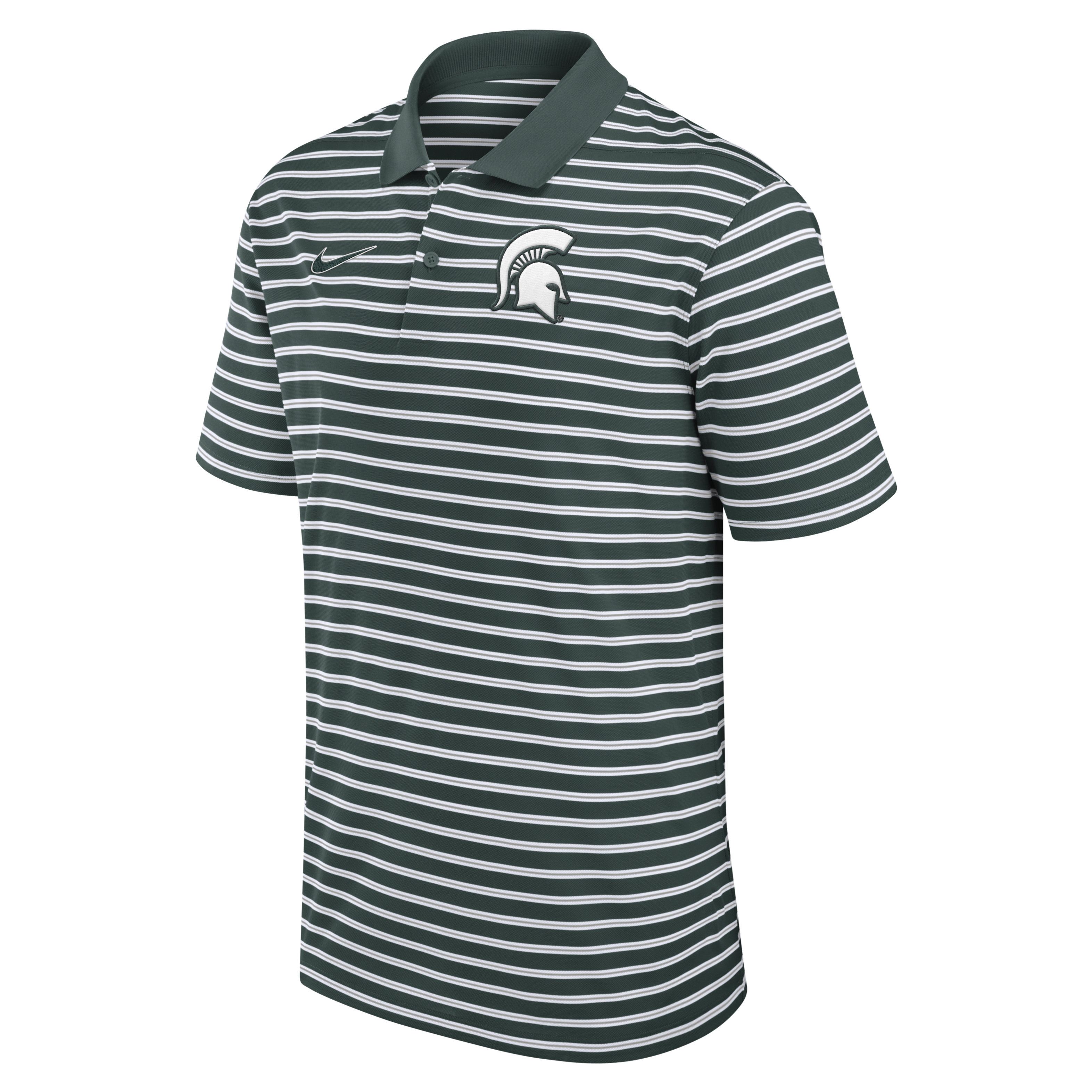 Michigan State Spartans Primetime Victory Striped Men's Nike Dri-FIT College Polo