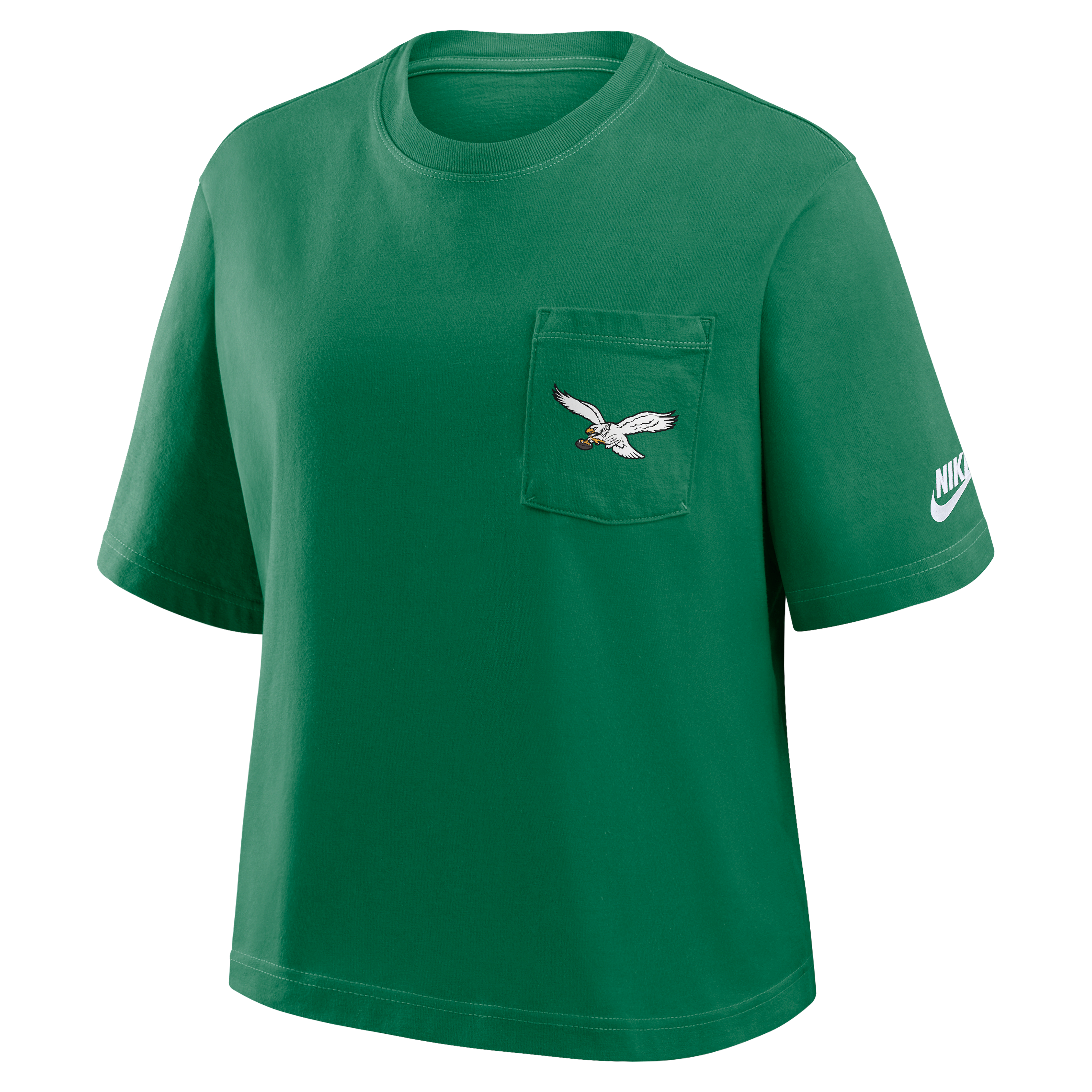 Philadelphia Eagles Rewind Pocket Boxy Women's Nike NFL T-Shirt
