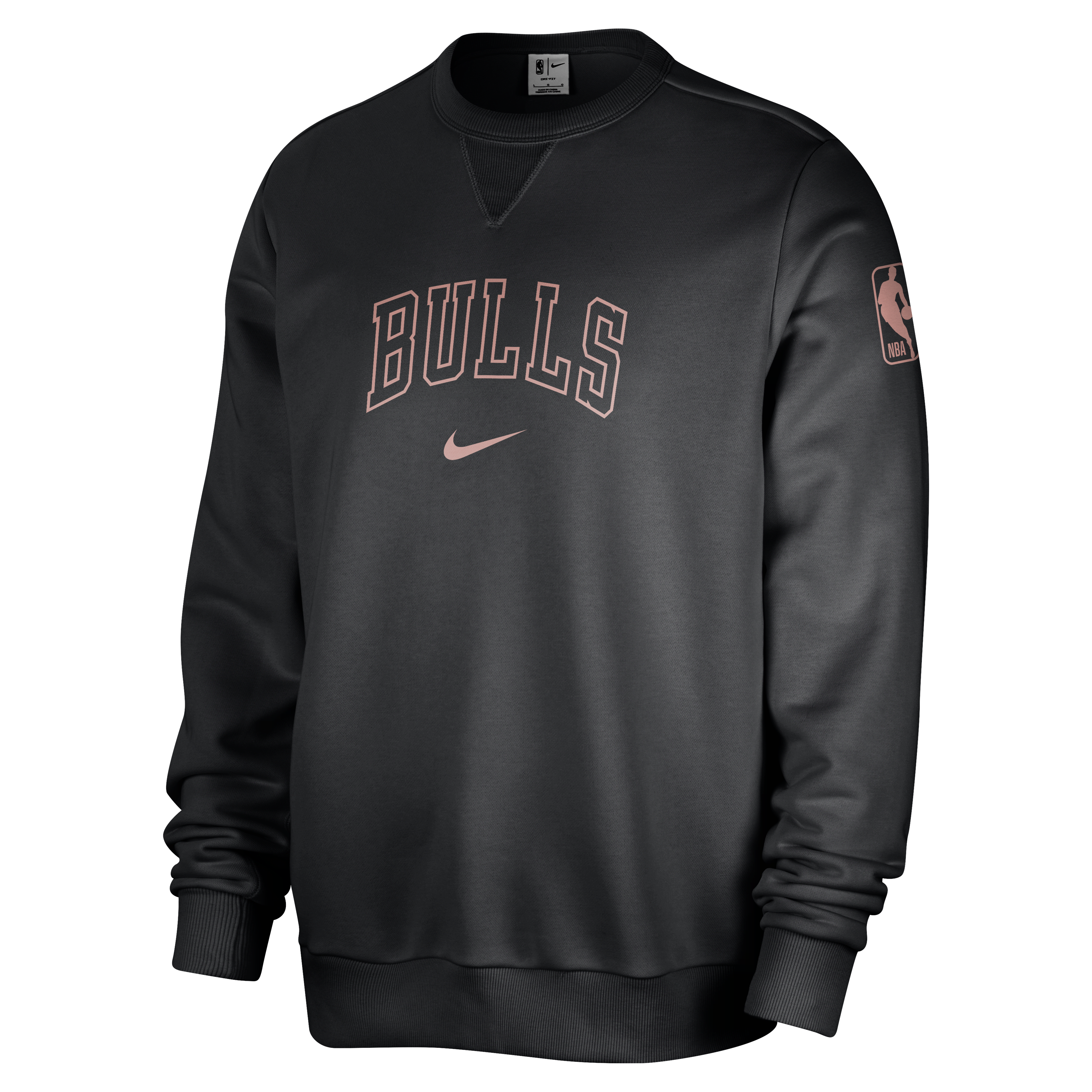 Chicago Bulls Standard Issue Men's Nike Dri-FIT NBA Crew-Neck Sweatshirt